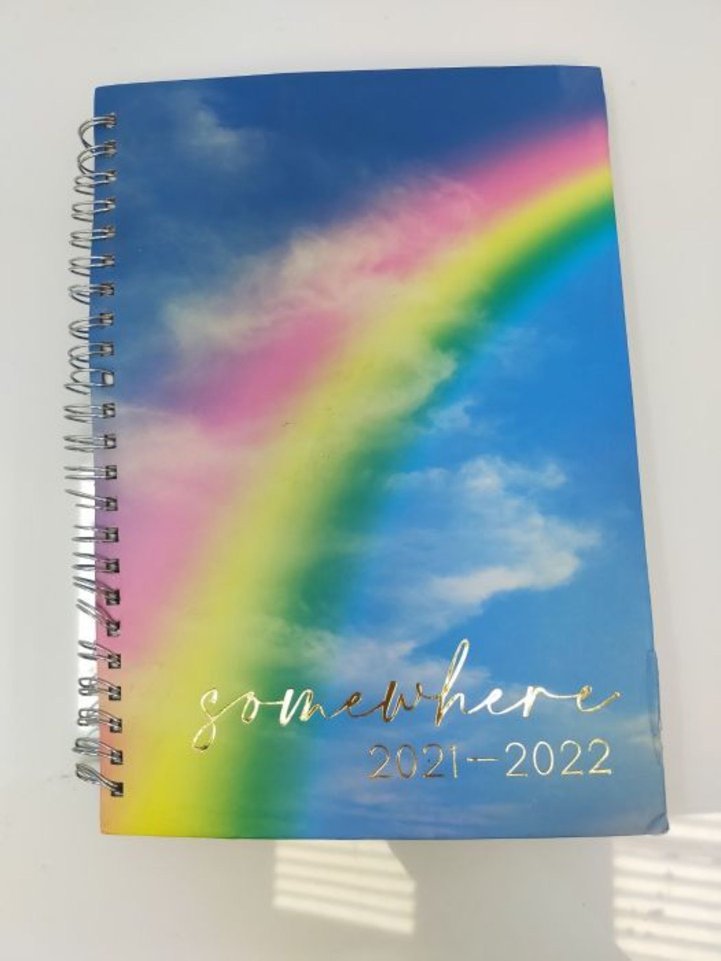 A5 Somewhere Academic Year Diary 2021-2022 Week to View Mid Year Planner Wiro Bound - Image 2 of 3