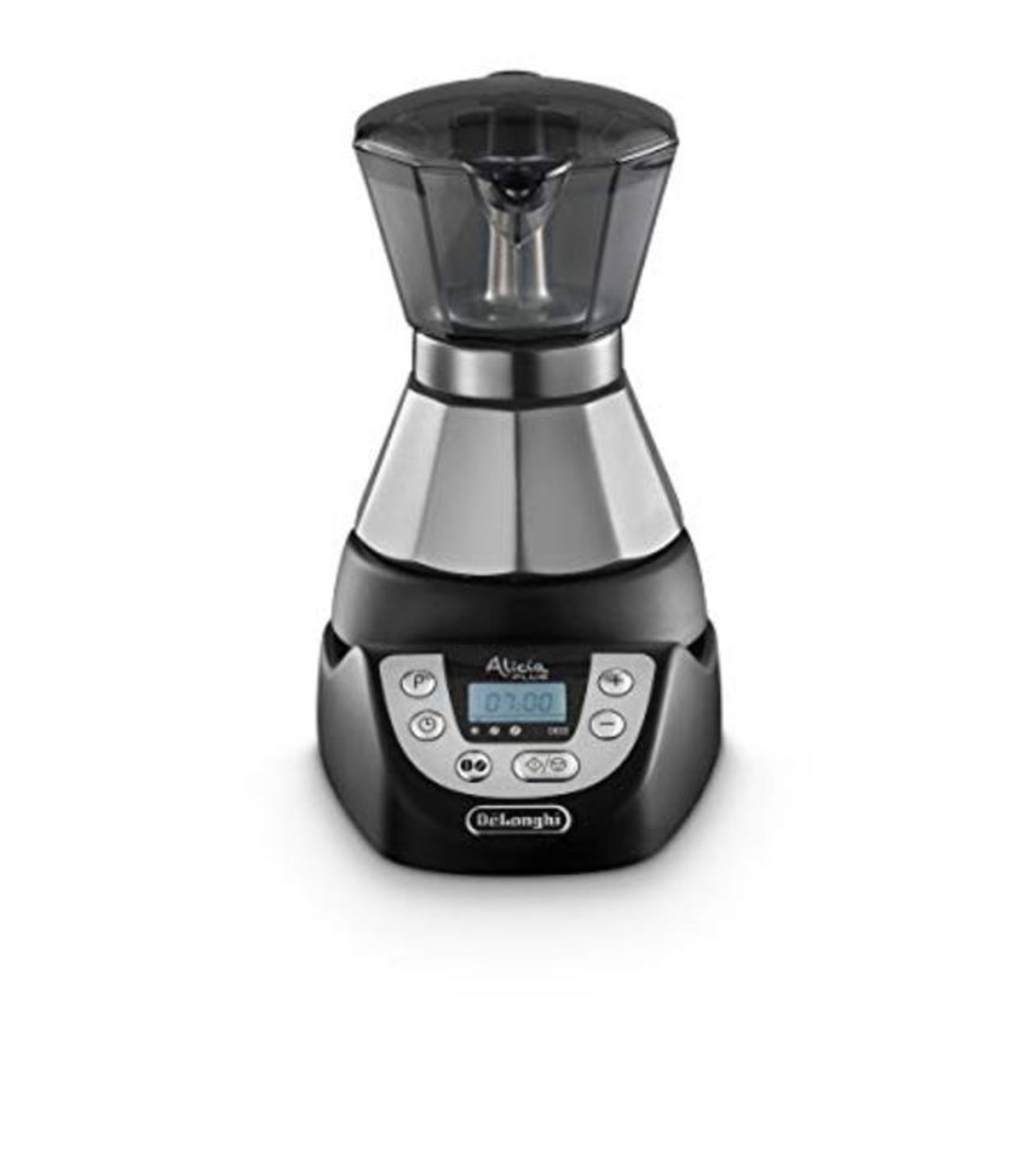 RRP £53.00 De longhi mocha electr. emkp21. b-timer function adapter barley-half