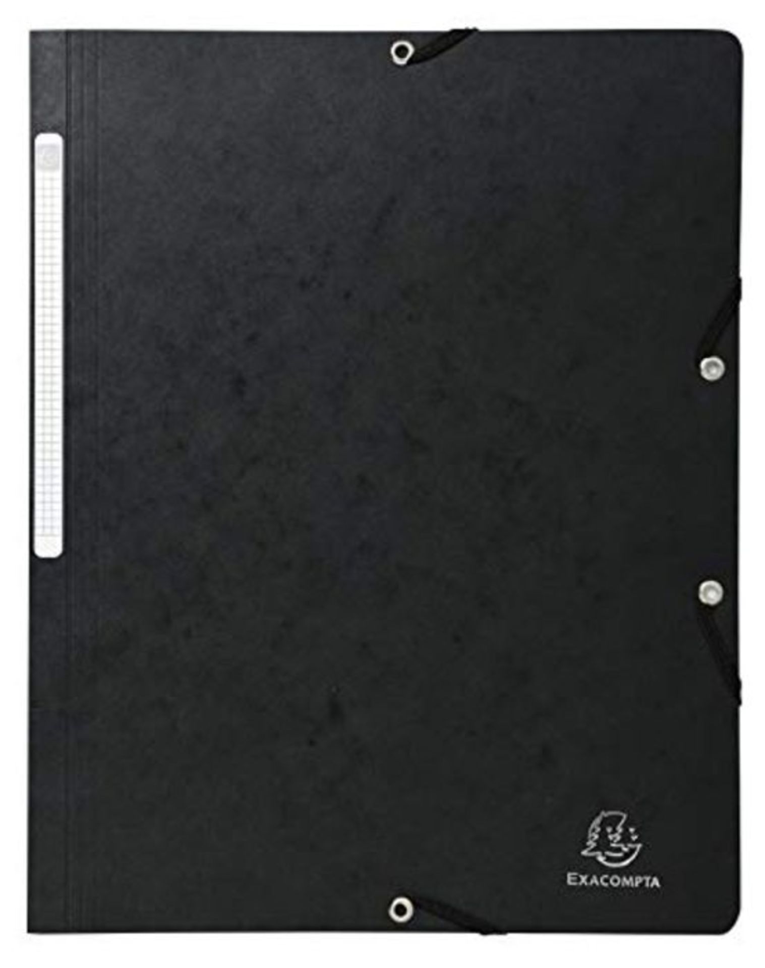 Exacompta Elasticated Folders without Flap, A4, 400 g - Black, 1 Piece