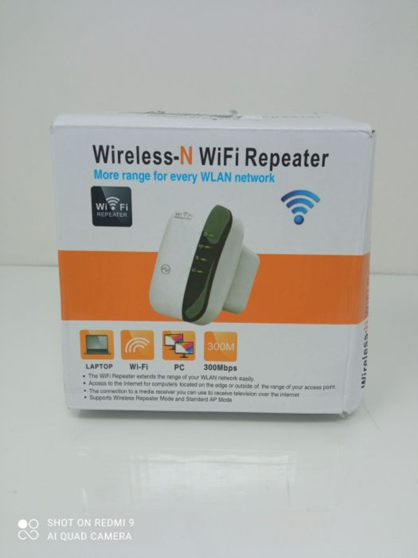 WLAN Repeater 300Mbit/s 2.4GHz, WLAN Verstärker Mini WLAN Extender für Haus kompakte