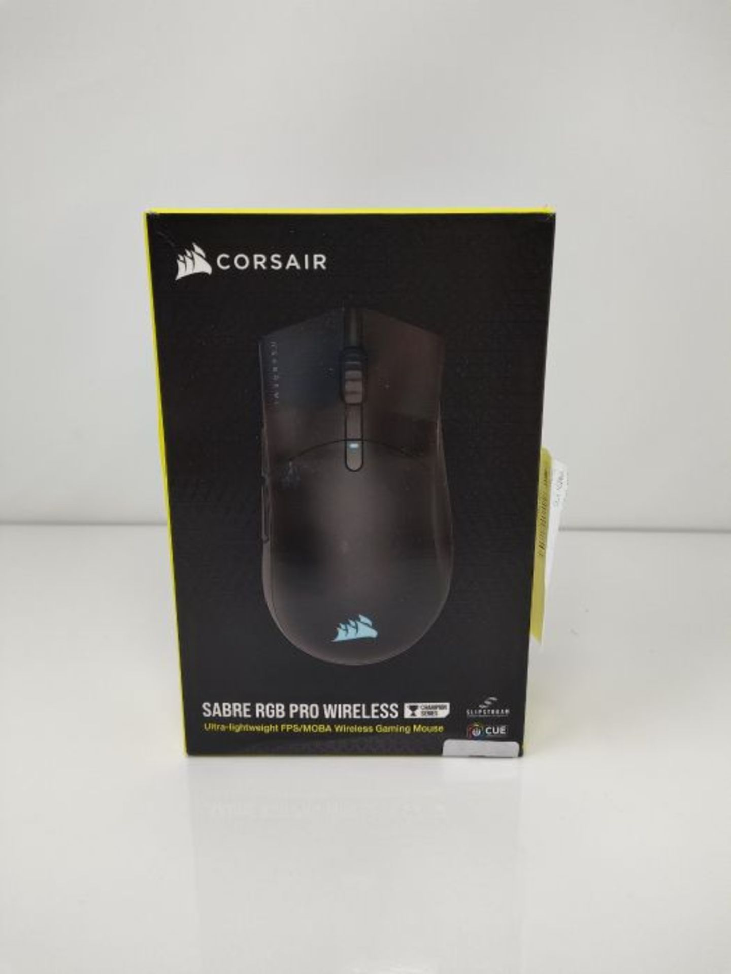 RRP £71.00 [INCOMPLETE] Corsair SABRE RGB PRO WIRELESS CHAMPION SERIES, Ultraleichte Kabellose FP - Image 2 of 3
