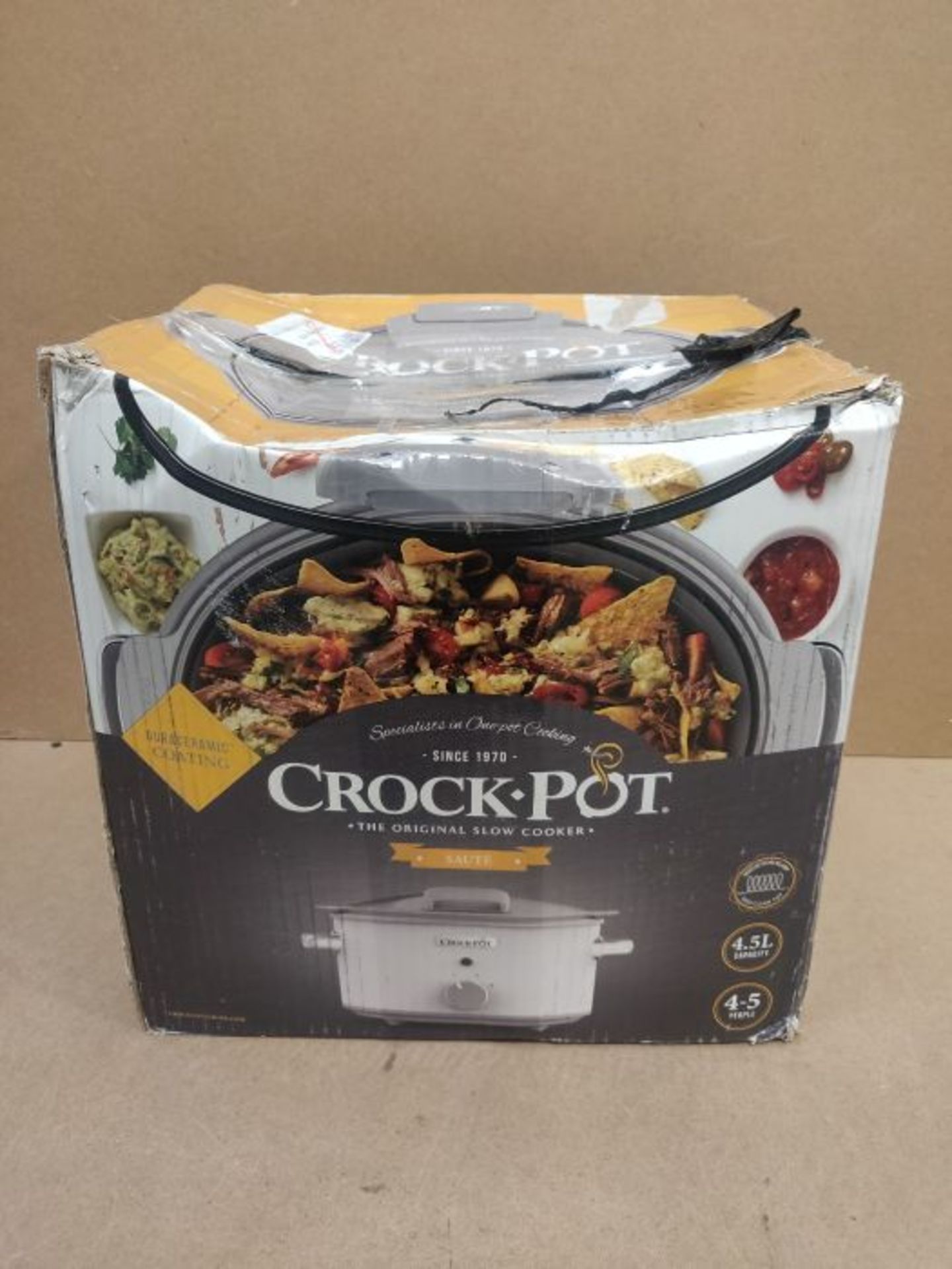 RRP £64.00 Crock-Pot CR038 Duraceramic Sauté Wit 4,5 L - Image 2 of 3
