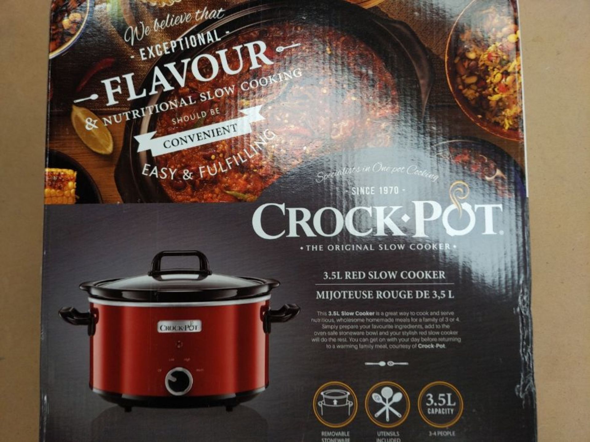 Crock-Pot Schongarer Slow Cooker | 2 Temperatureinstellungen + Warmhaltefunktion | 3,5