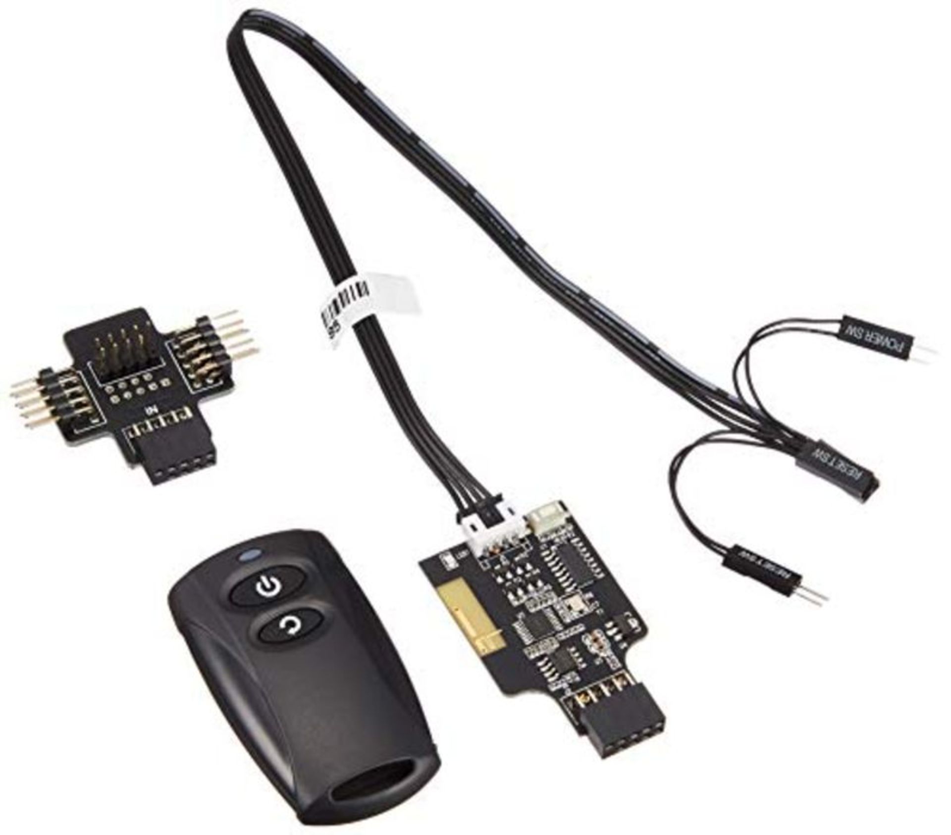 SilverStone SST-ES02-USB - 2.4G Funk-Fernbedienung für PC Power / Reset, USB 2.0 9-Pi