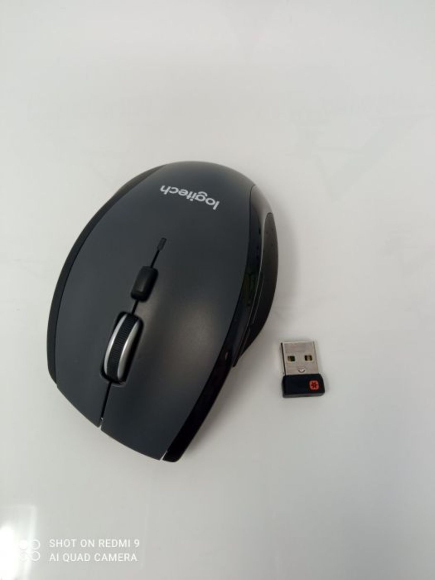 Logitech M705 Marathon Wireless Mouse, 2.4 GHz USB Unifying Receiver, 1000 DPI, 5-Prog - Image 3 of 3