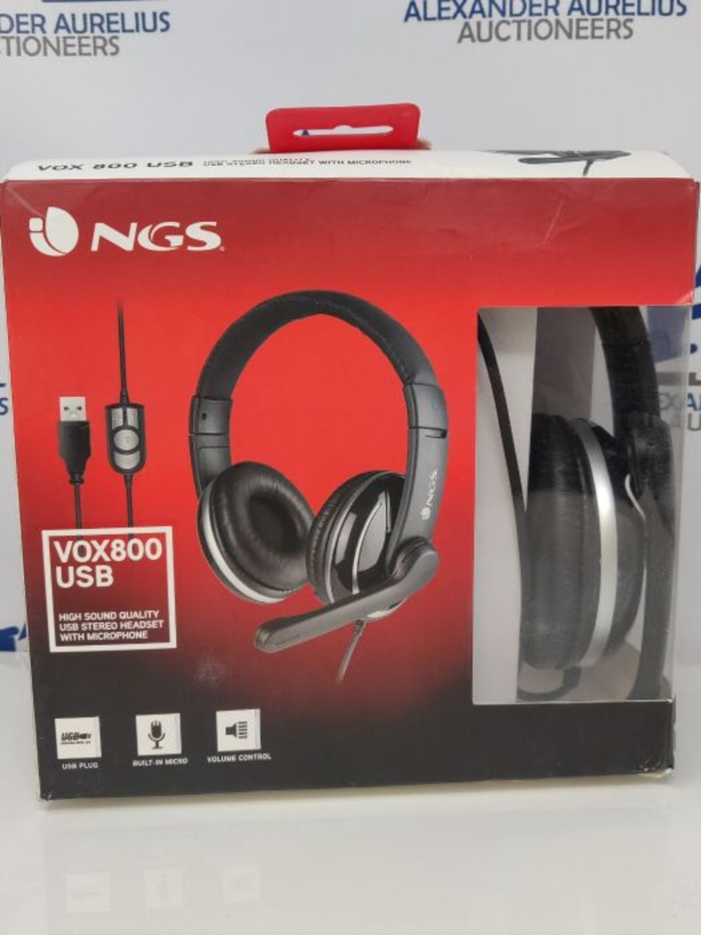 [CRACKED] NGS VOX800USB - Casque Micro avec ContrÃ´le de Volume, Casque Filaire avec - Image 2 of 3