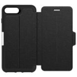 OtterBox Strada Series Premium Leather Folio Case for iPhone 7 Plus/8 Plus - Black