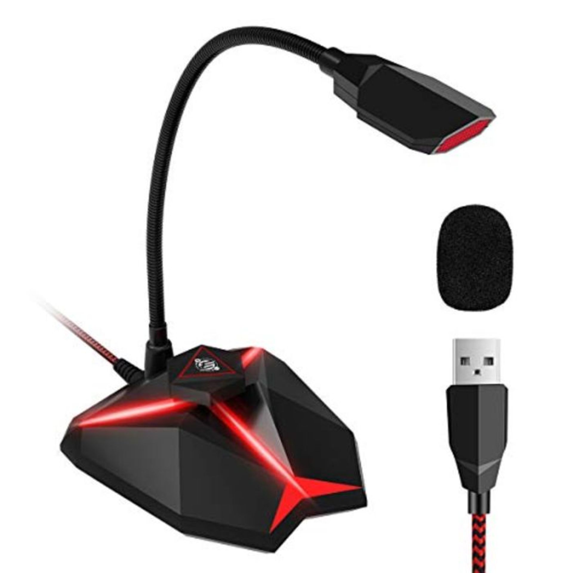 USB PC Microphone, EIVOTOR Plug and Play Professional Computer Microphone with Volume