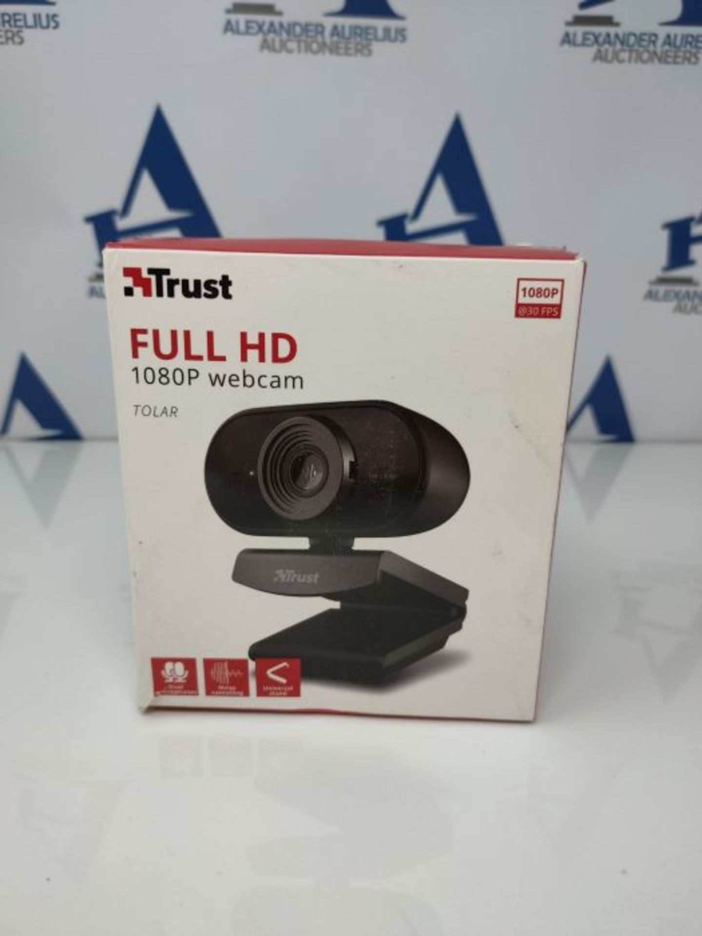 Trust Tolar Full HD 1080p Webcam PC con Microfono, 2 Microfoni Integrati, Fuoco Fisso, - Image 2 of 3