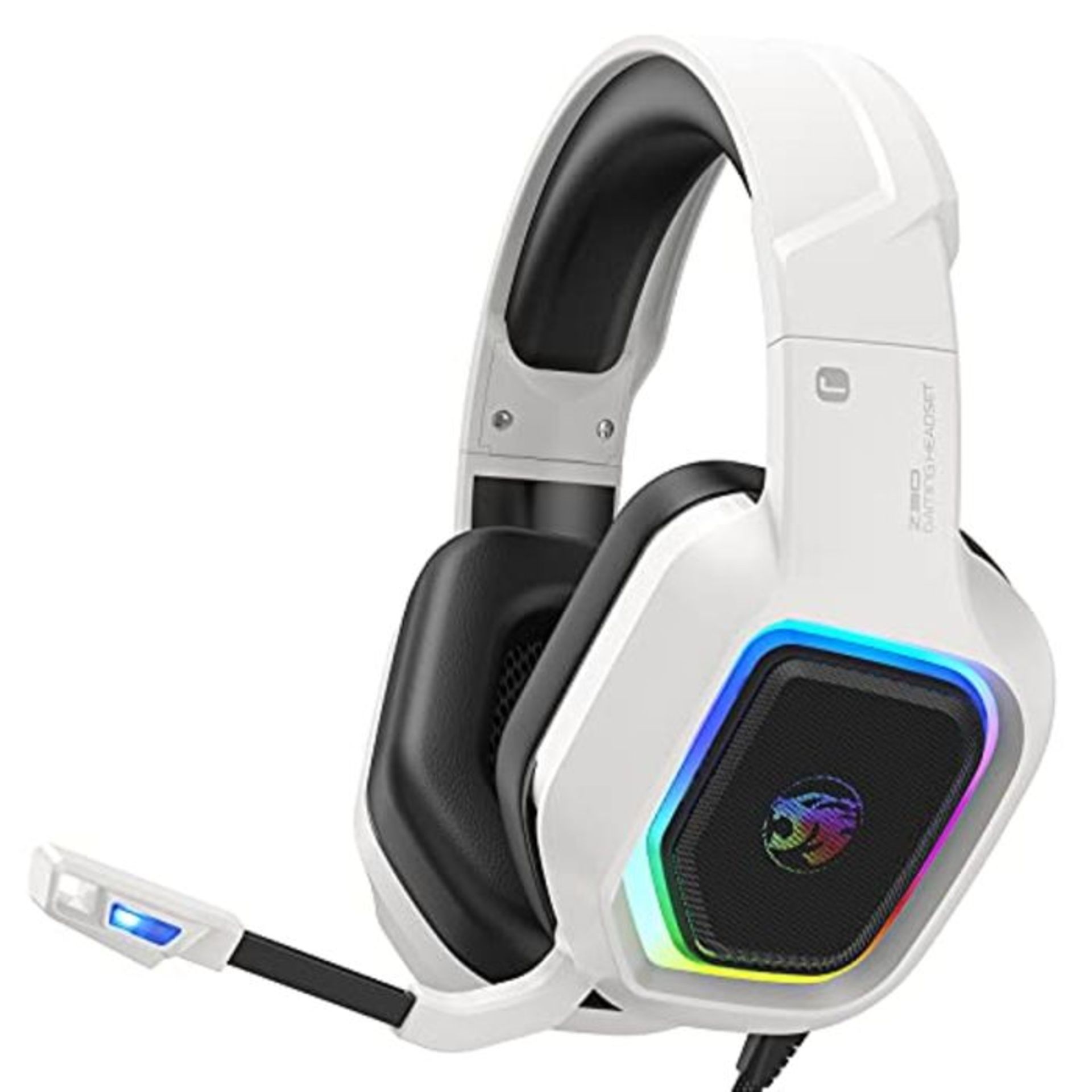 ZIUMIER Z30 Gaming Headset fÃ¼r PS5,PS4, PC, Xbox One, Buntes RGB Licht, Gamer Kopfh