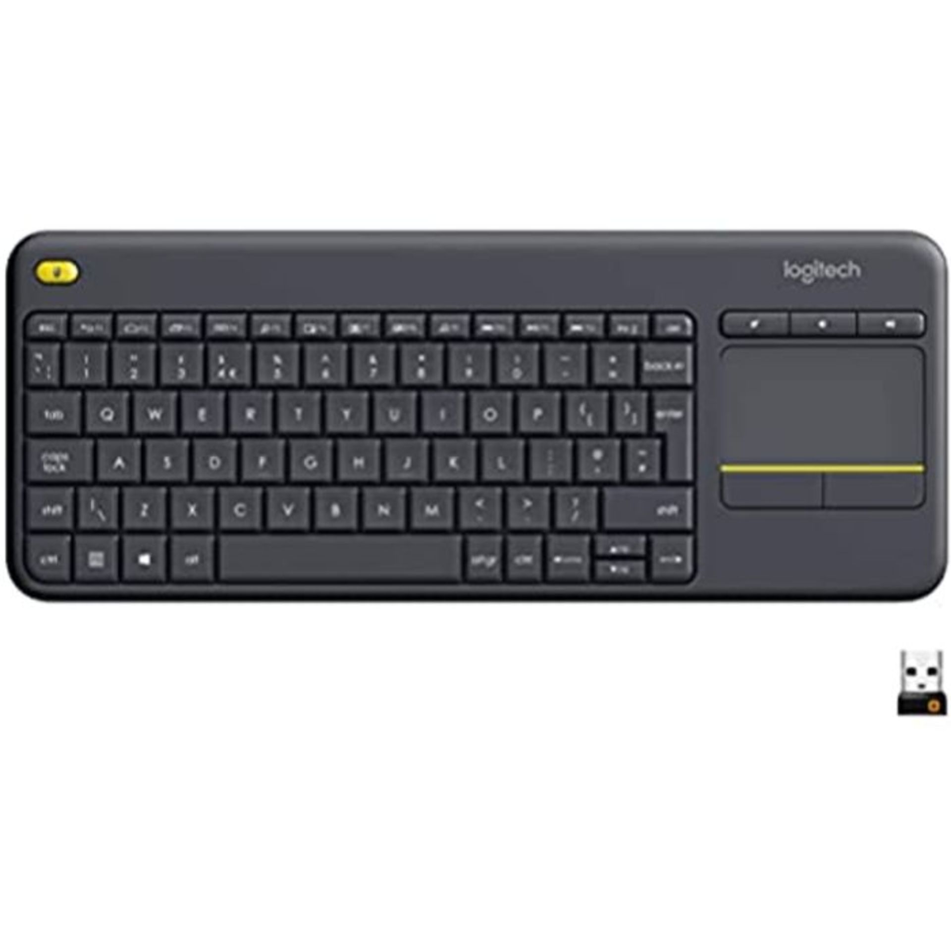 Logitech K400 Teclado TÃ¡ctil InalÃ¡mbrico Plus para TV con un Control Multimedia