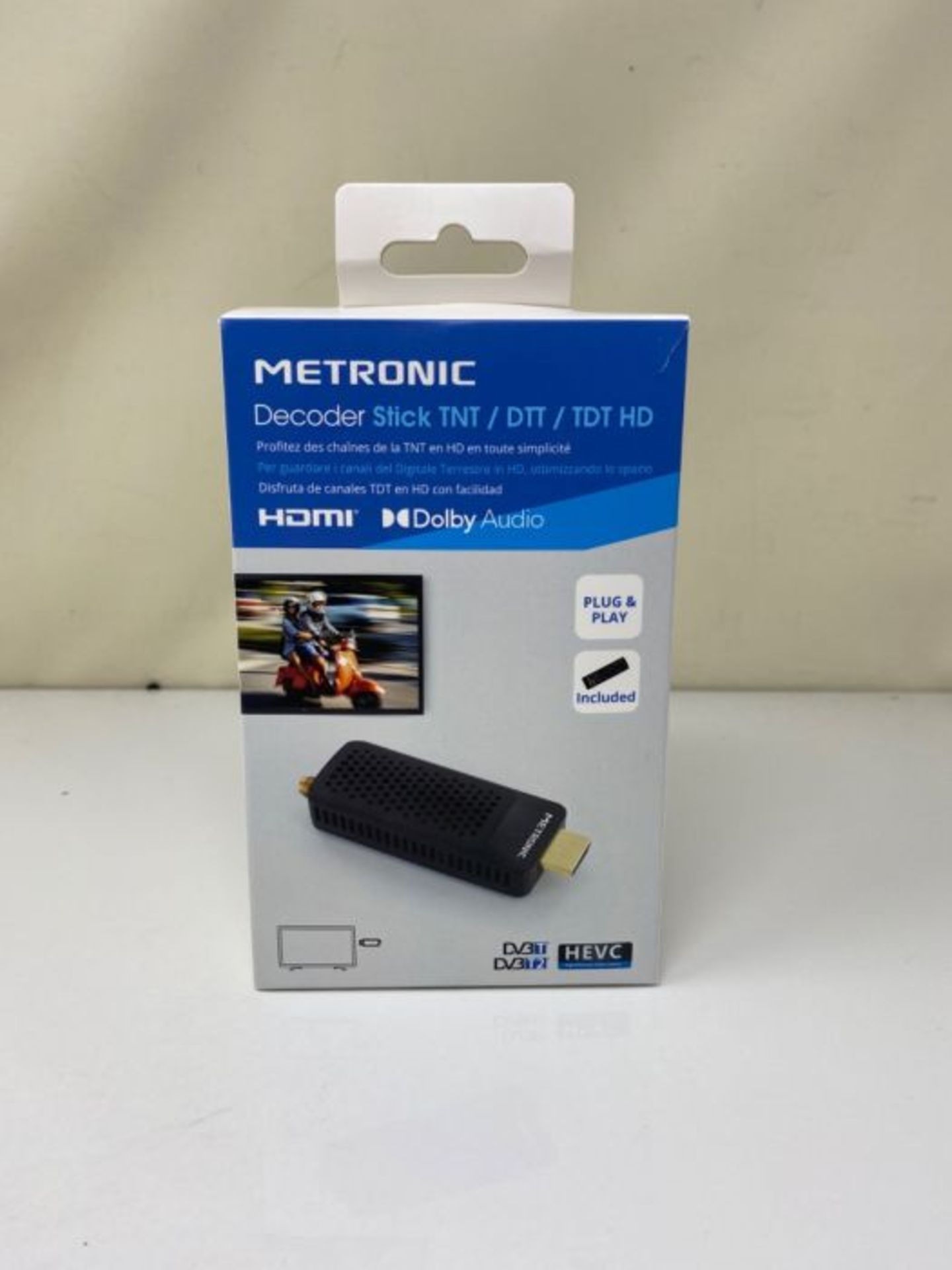 Metronic 441625 Decoder Sintonizzatore Ricevitore TDT DVB-T Compatibile DVB-T2 Dongle