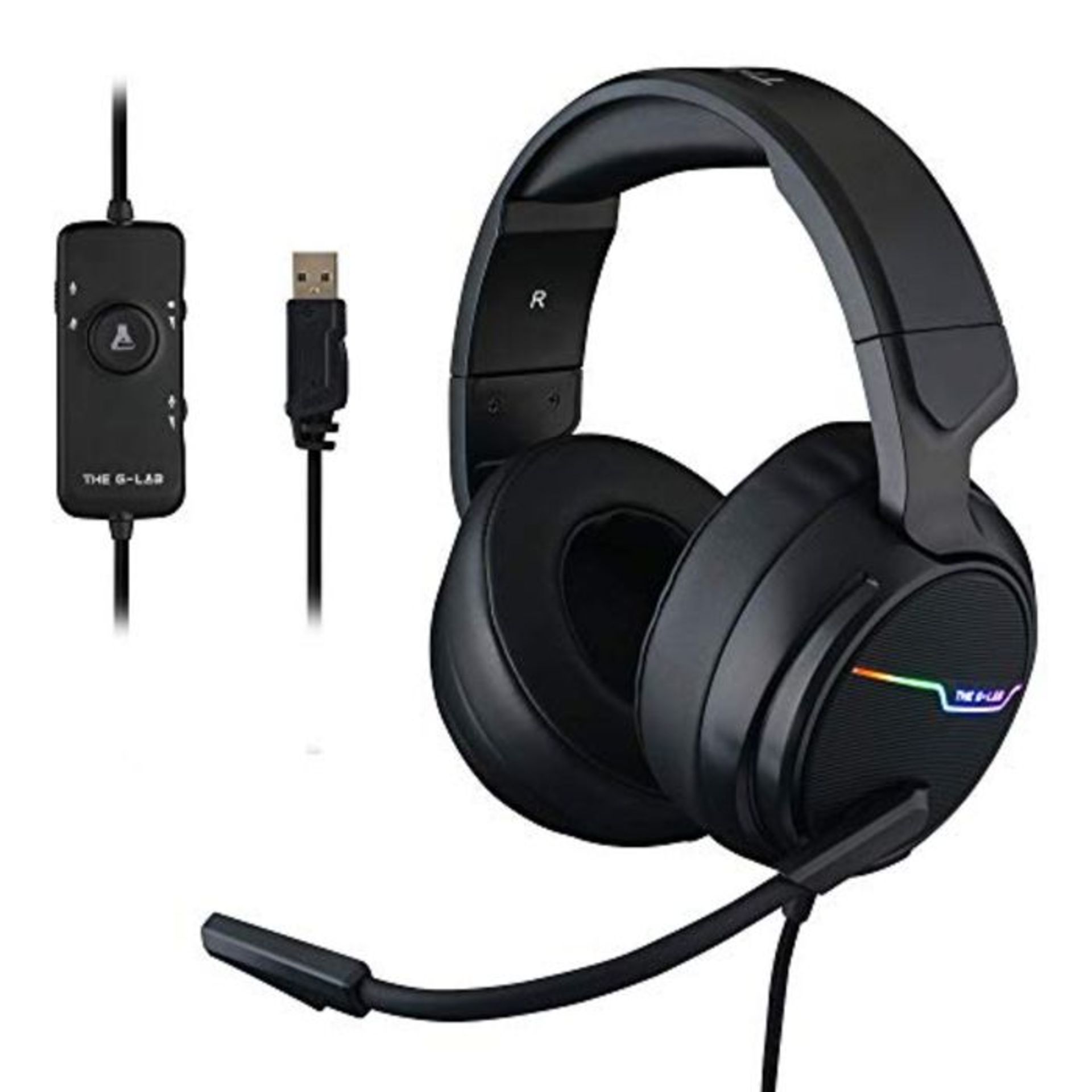 The G-LAB Korp Thallium Gaming-Kopfhörer, USB, 7.1, Digital Surround - Headset für G