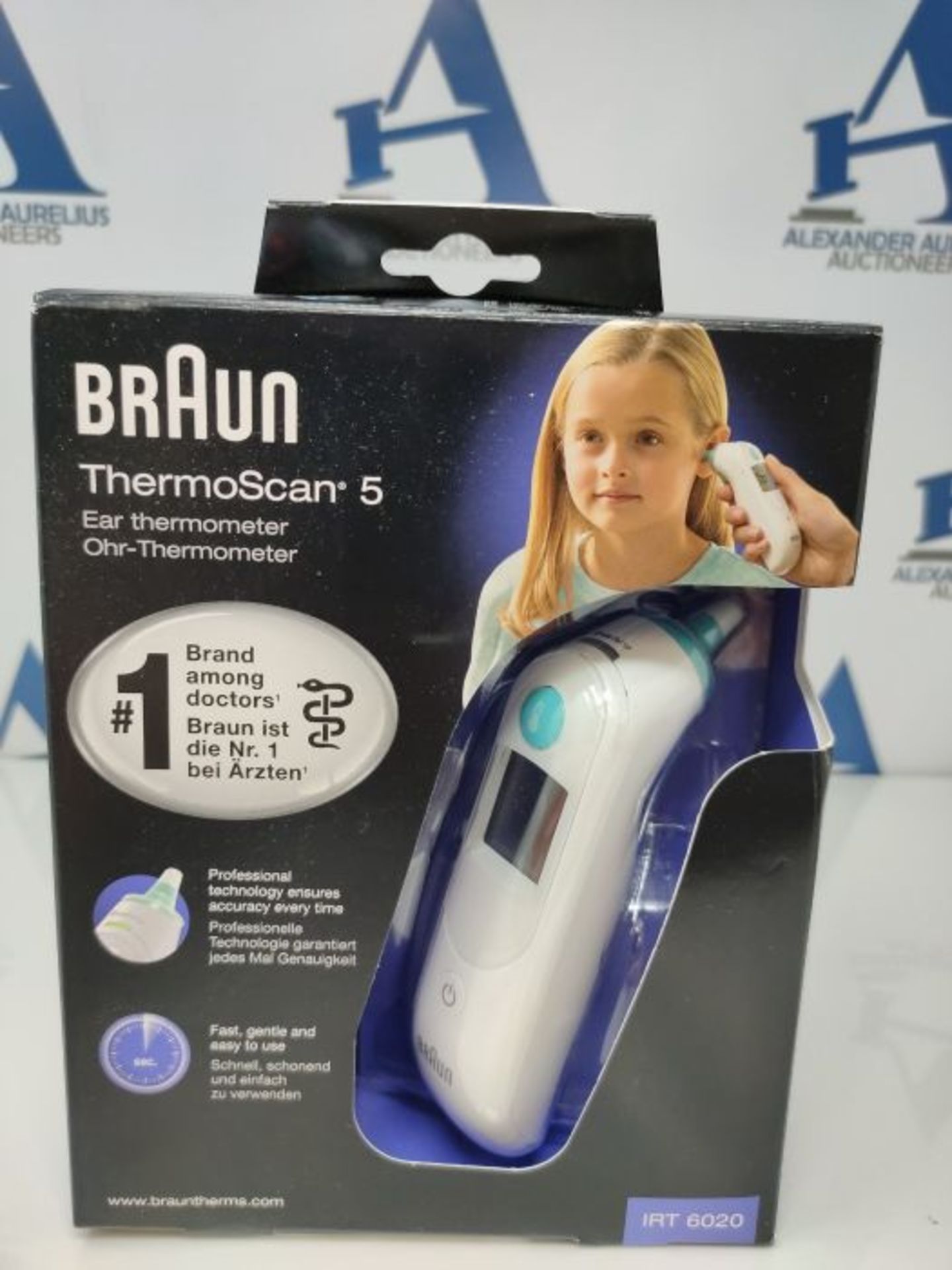 Braun ThermoScan 5 Ear thermometer (professional accuracy, patented pre-warmed tip, co - Image 2 of 3