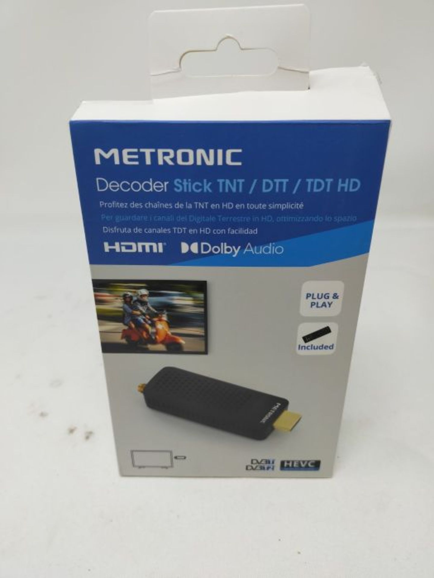 Metronic 441625 Decoder Sintonizzatore Ricevitore TDT DVB-T Compatibile DVB-T2 Dongle