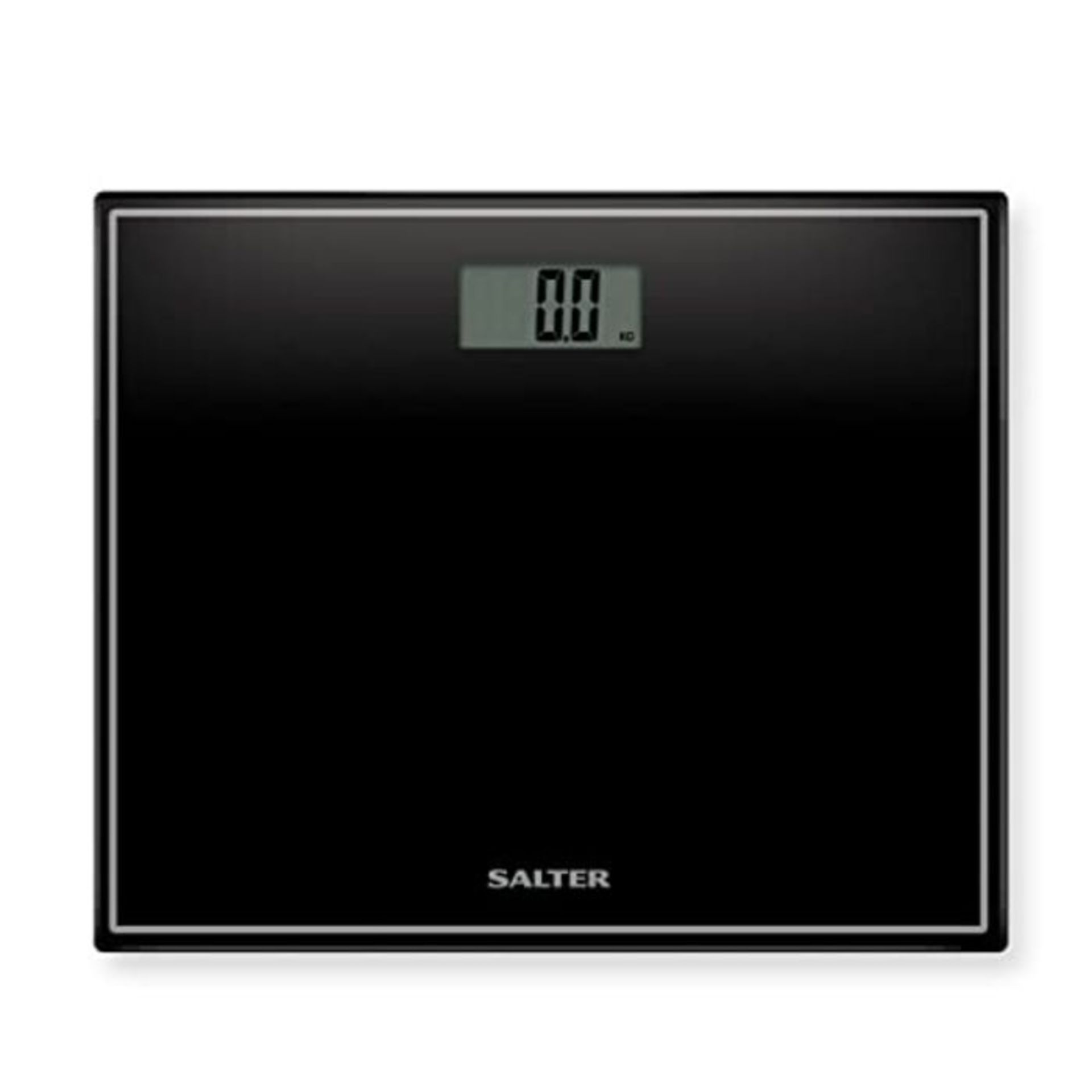 Salter Compact Digital Bathroom Scales - Toughened Glass, Measure Body Weight Metric /