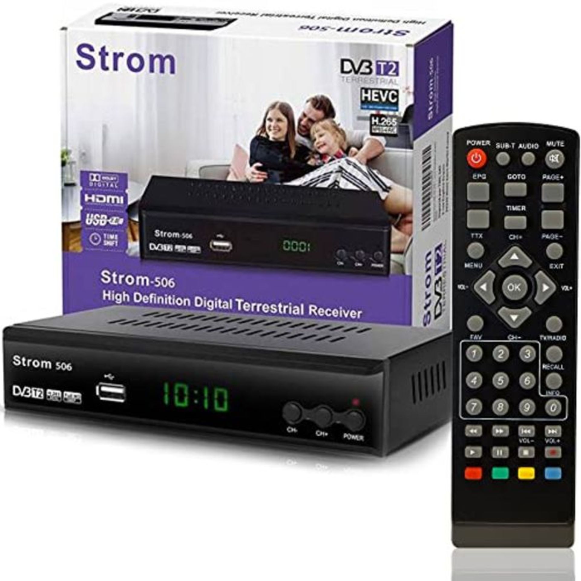 Strom 506-M Decoder Digitale Terrestre Full HD/ HDMI/ USB 2.0, Nero