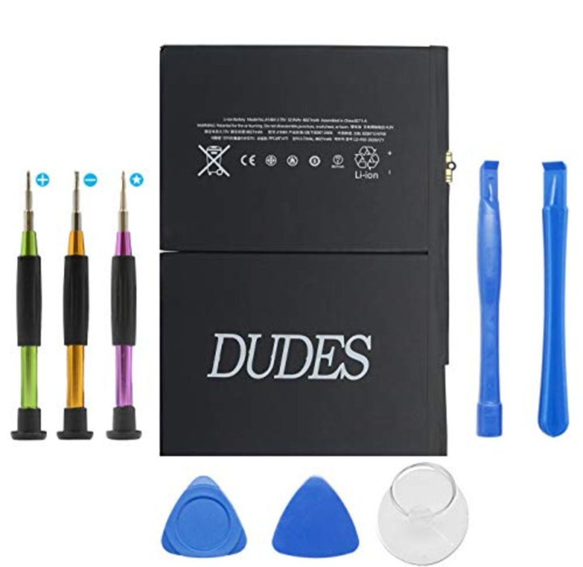 DDS-DUDES Internal 8827mAh Replacement Battery Compatible with iPad 5 / iPad Air 1 A14