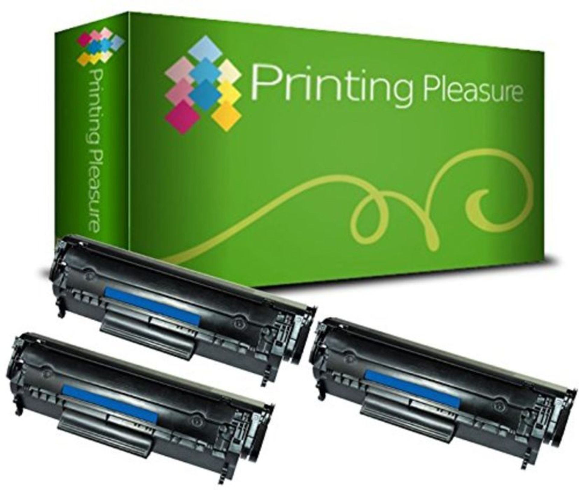 Printing Pleasure 3 Toner Compatibili Q2612A FX-10 703 Cartuccia Laser per HP LaserJet