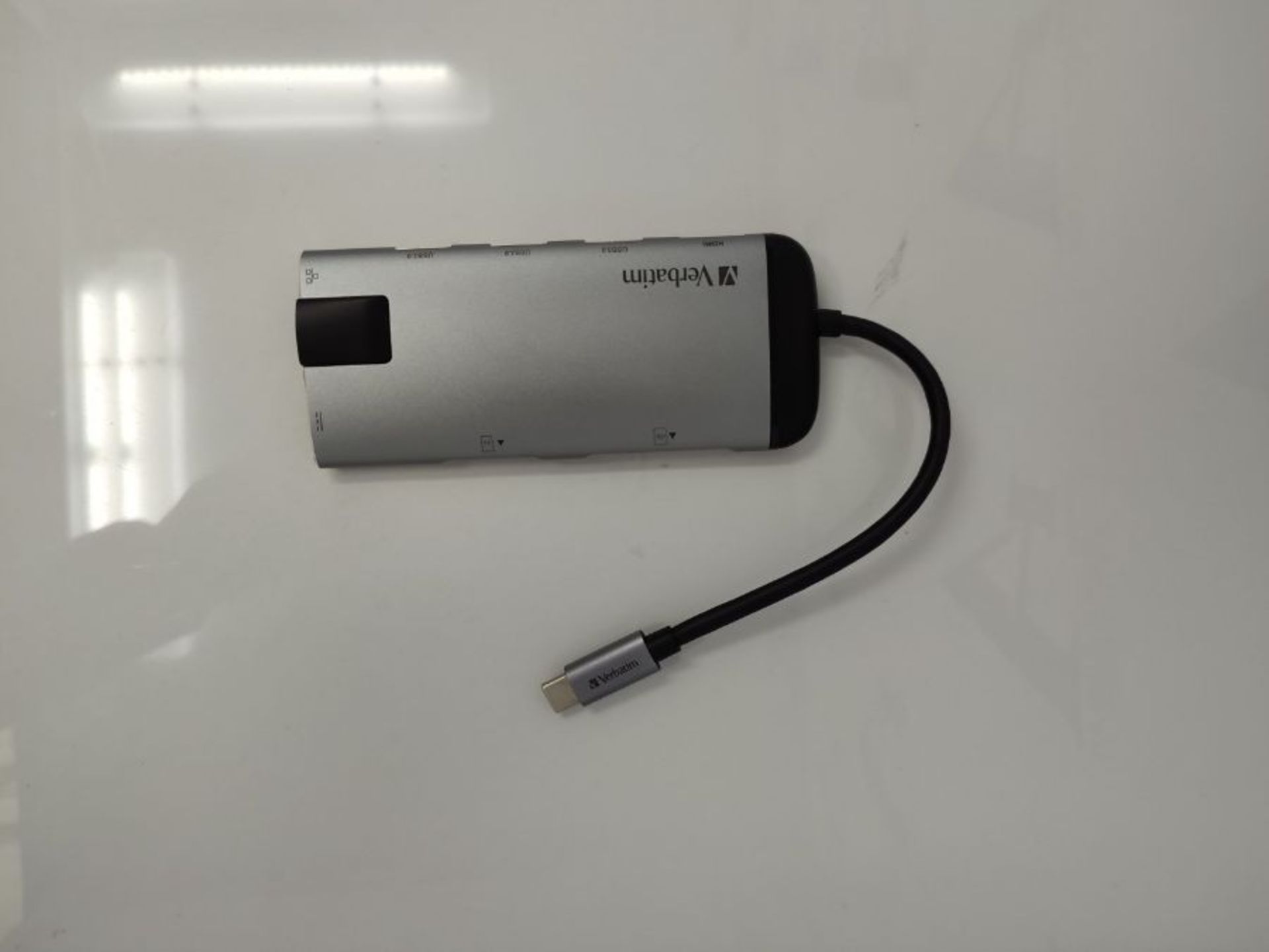 VERBATIM USB-C Multiport-Adapter - USB-C-Hub mit USB-3.0, HDMI-4K, SD/microSD, Gigabit - Image 3 of 3