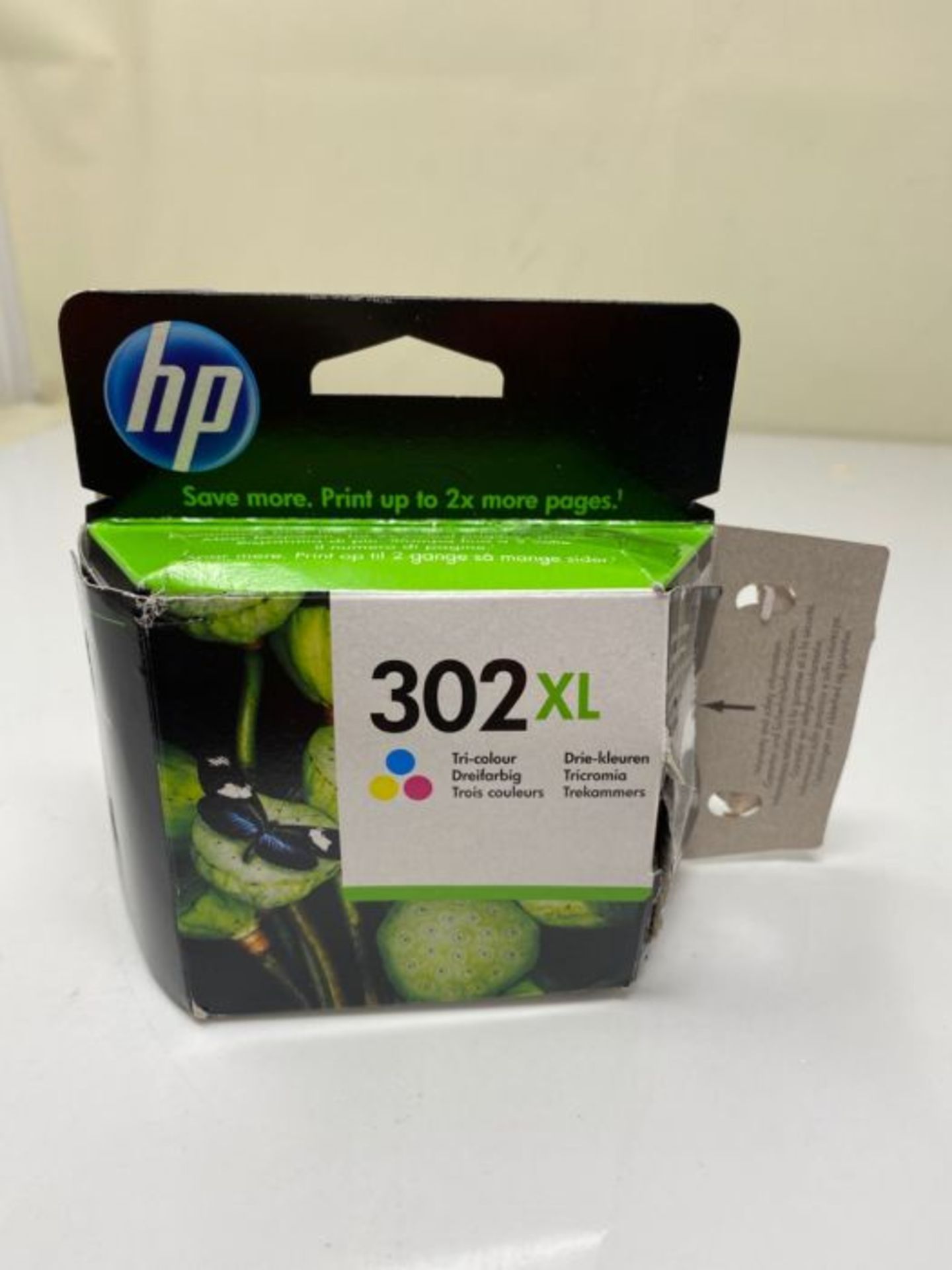 HP F6U67AE 302XL High Yield Original Ink Cartridge, Tri-color, Single Pack - Image 2 of 3