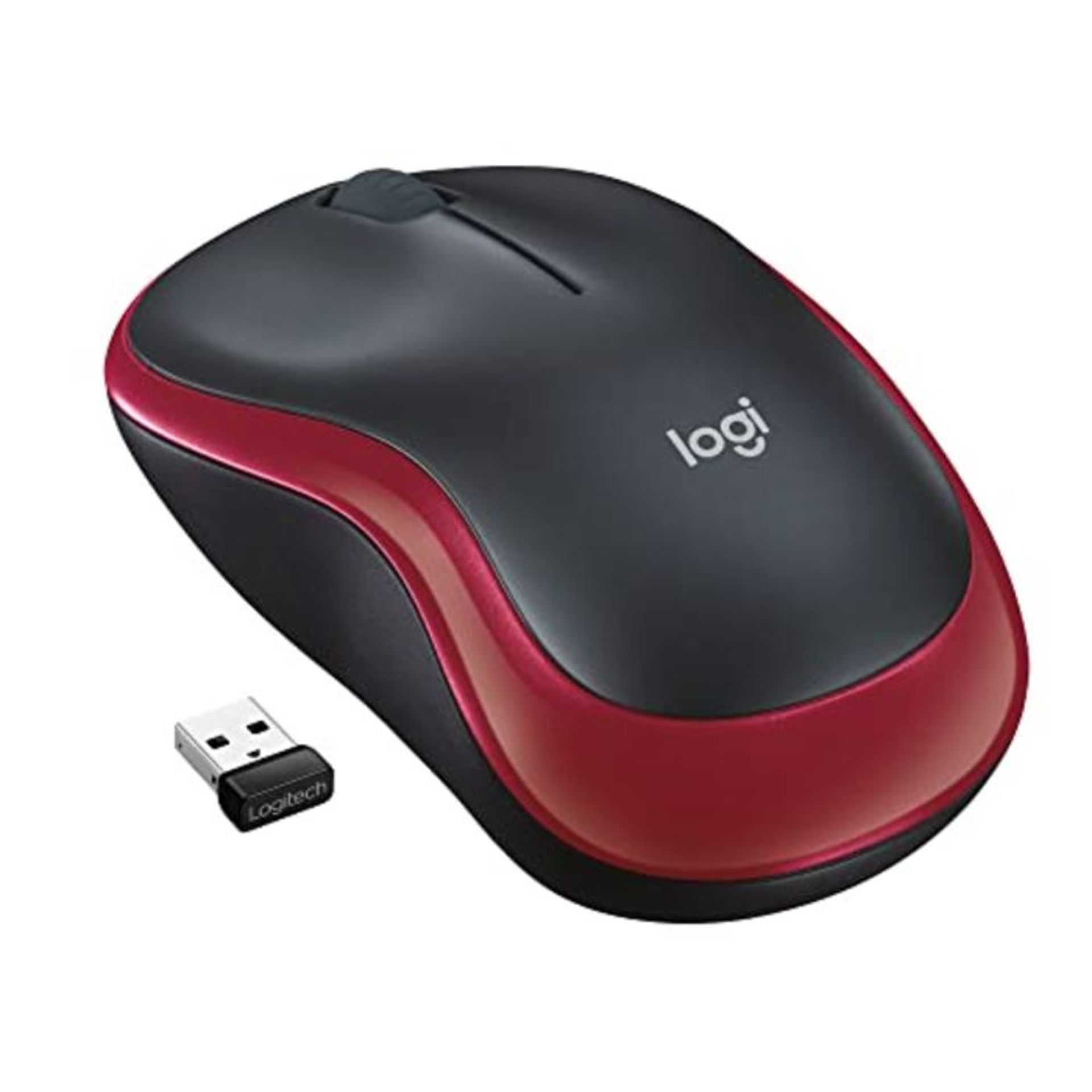 Logitech M185 Kabellose Maus, 2,4 GHz mit USB-Nano-Empfänger, 12 Monate Batterielaufz