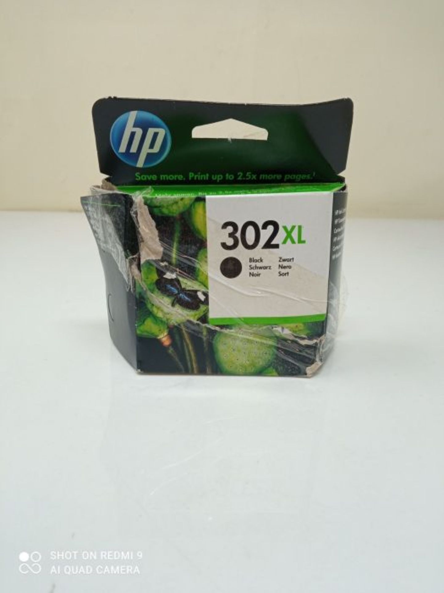 HP F6U68AE 302XL High Yield Original Ink Cartridge, Black, Single Pack - Image 2 of 3