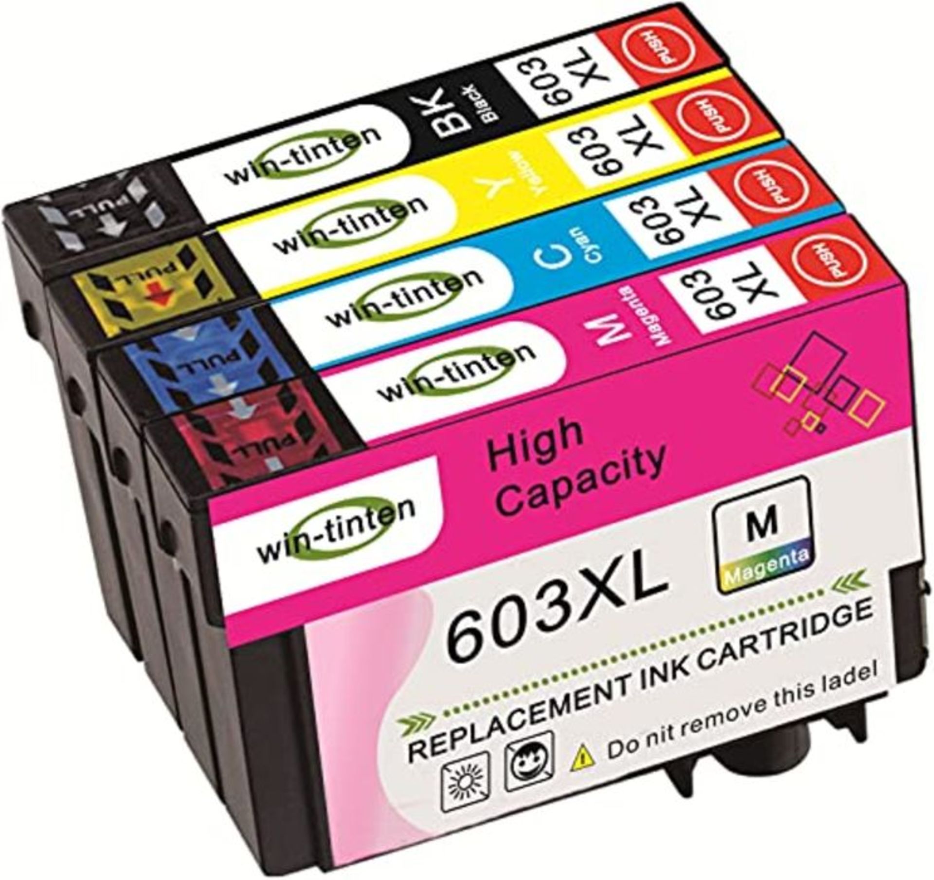 Win-Tinten Compatible Ink Cartridges 603XL Replacement for Epson 603 XL for Epson Expr