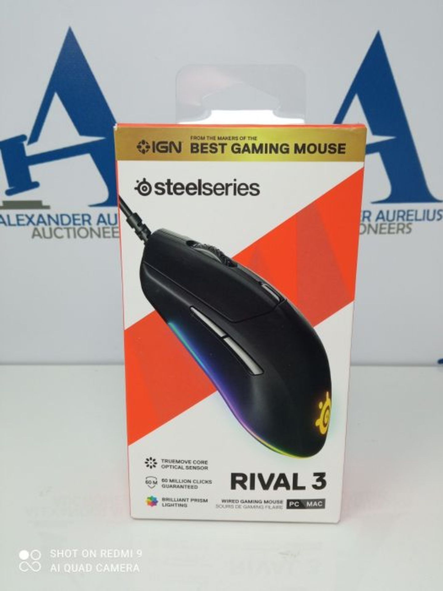 SteelSeries Rival 3 - Gaming Mouse - 8,500 CPI TrueMove Core Optical Sensor - 6 Progra - Image 2 of 3