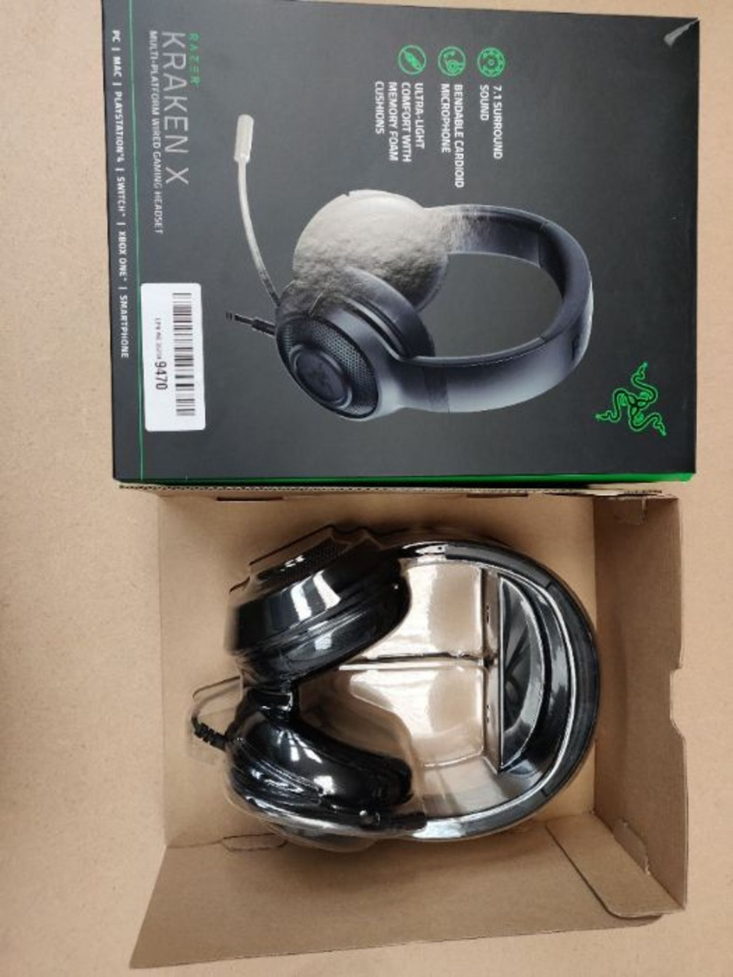 Razer Kraken X - Gaming Headset (Ultralight Gaming Headset for PC, Mac, Xbox One, PS4 - Image 2 of 2