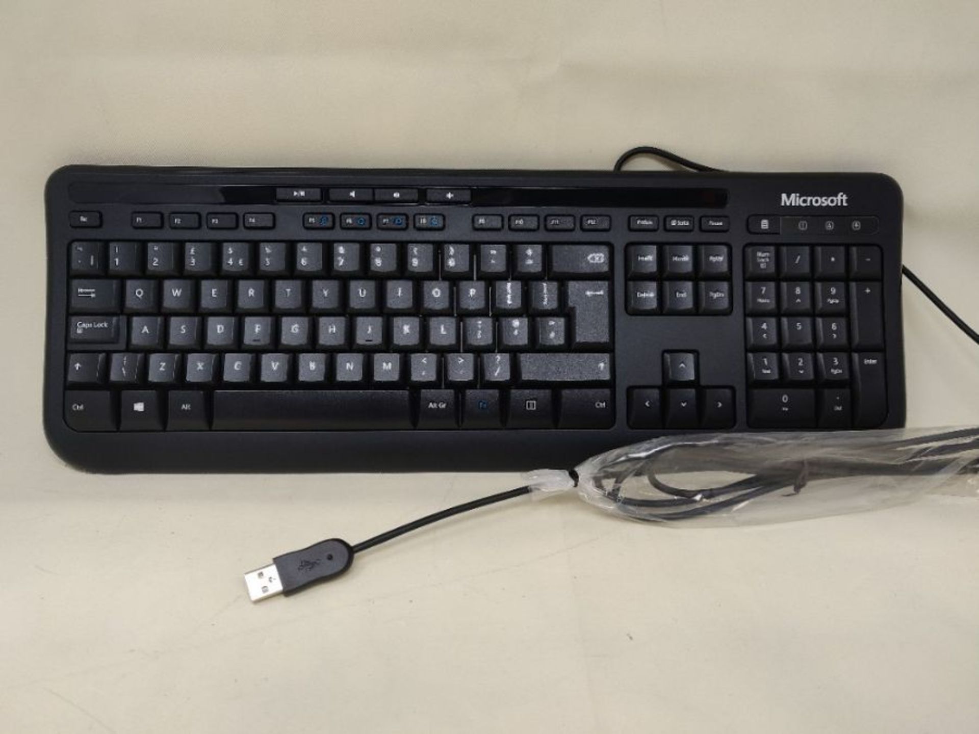 [INCOMPLETE] Microsoft Wired Desktop 600 Keyboard and Mouse Set, UK Layout - Black - Image 3 of 3