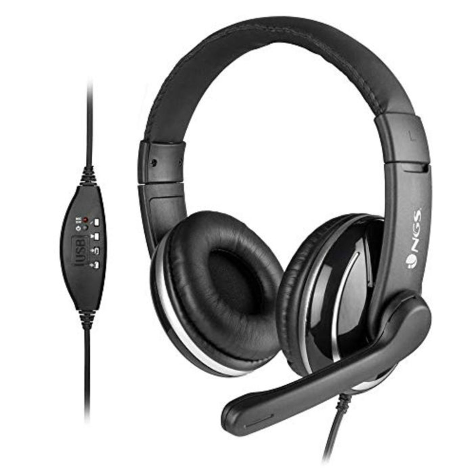 [CRACKED] NGS VOX800USB - Casque Micro avec ContrÃ´le de Volume, Casque Filaire avec