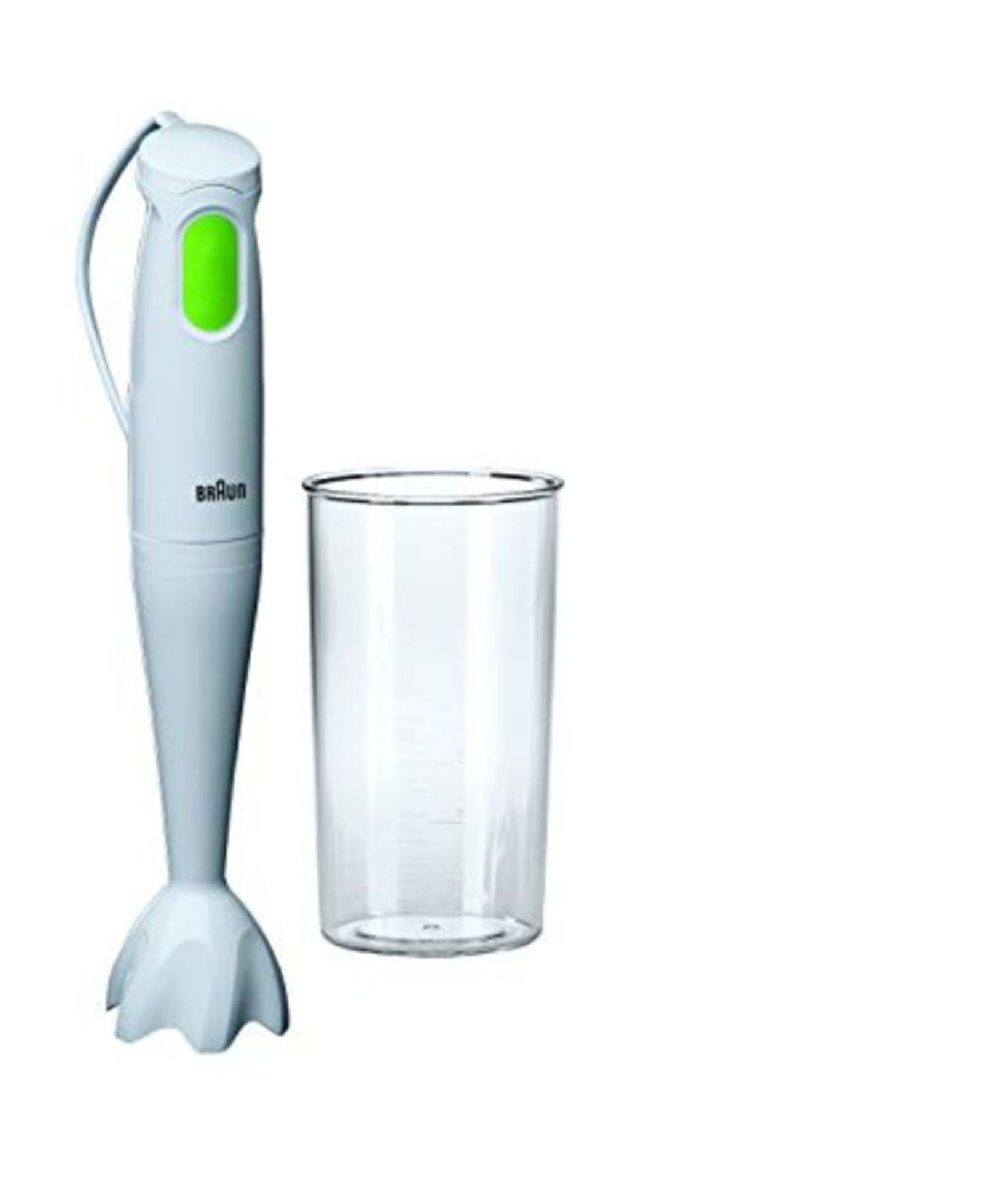 Braun MultiQuick 1 MQ100 Hand Blender, Soup Mixer, Stainless Steel Blades, BPA-Free Pl