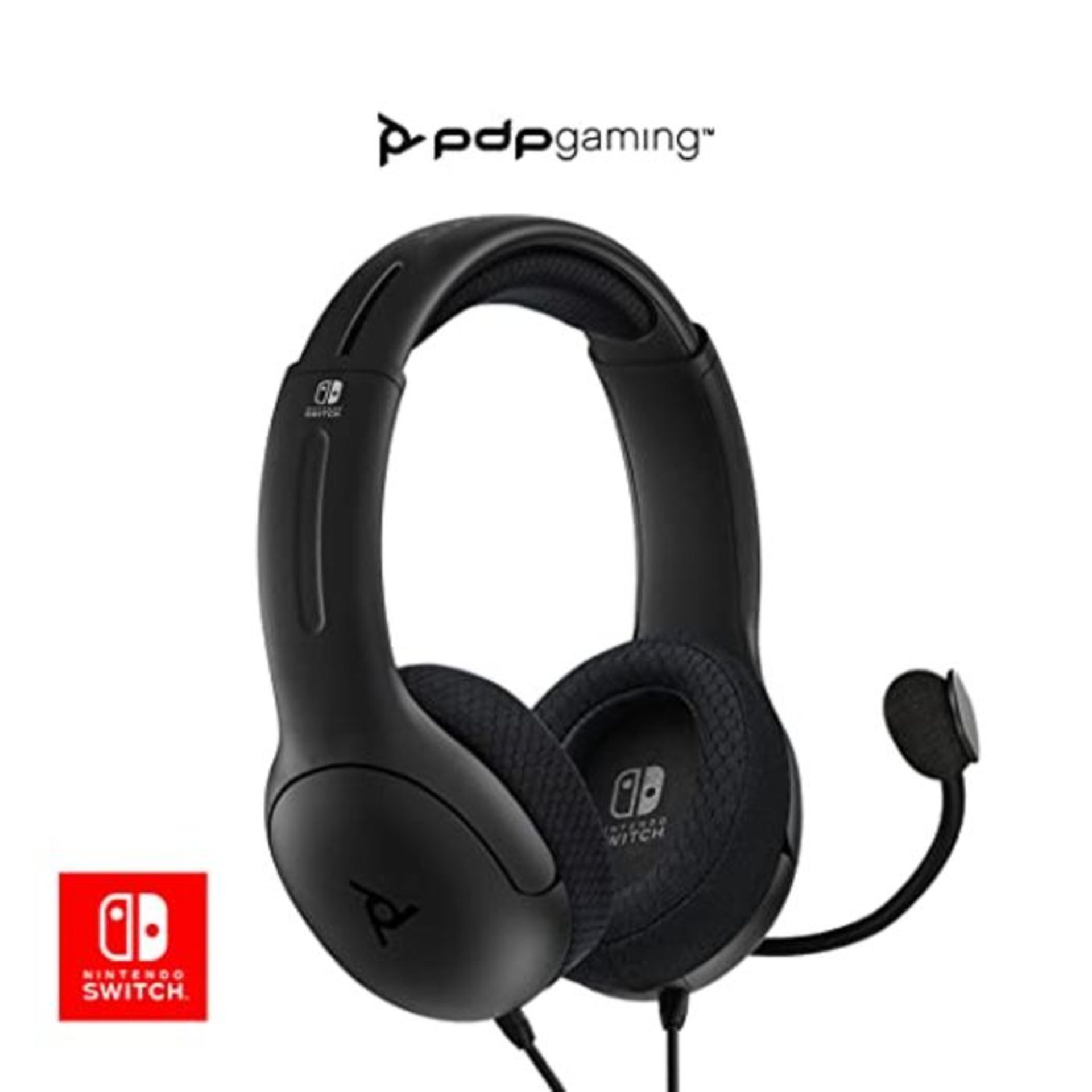 PDP Cuffie Stereo LVL40 per Nintendo Switch & Lite, Nero