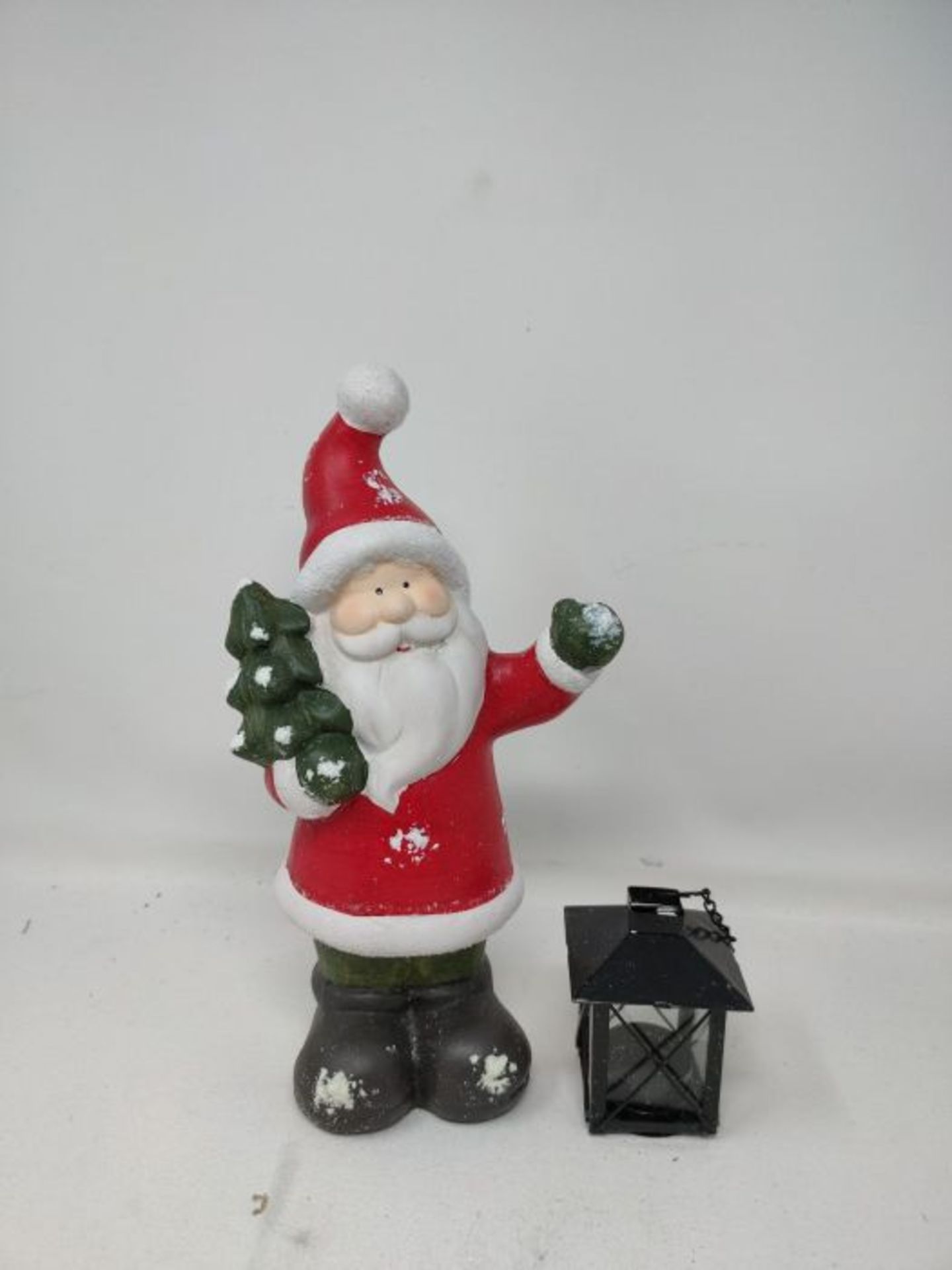 khevga Christmas Decoration Santa Claus Illuminated with Lantern - Image 2 of 2