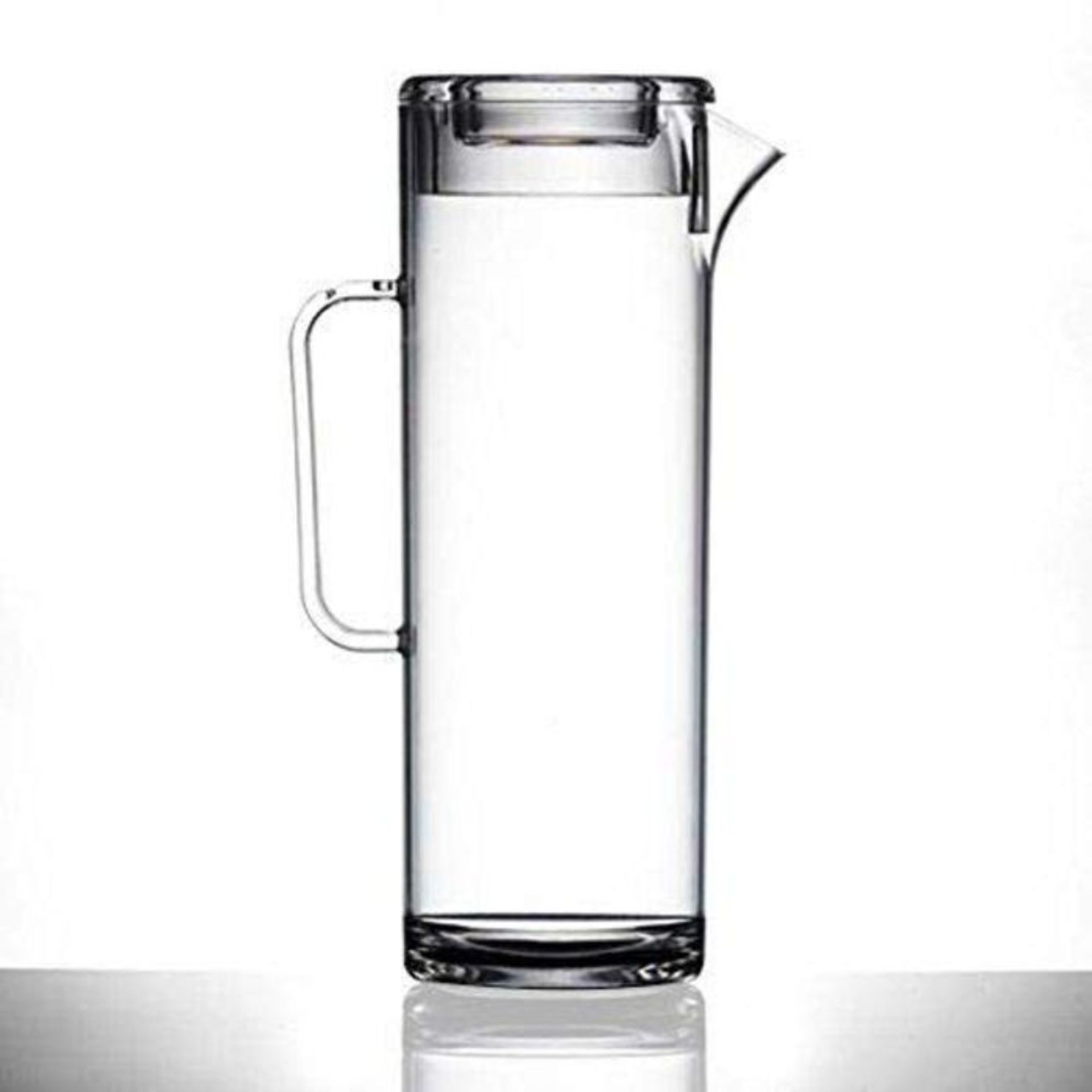 Plastic Jug With Lid, 3 Pint | Tall Plastic Jug | Virtually Unbreakable - Quality Cate