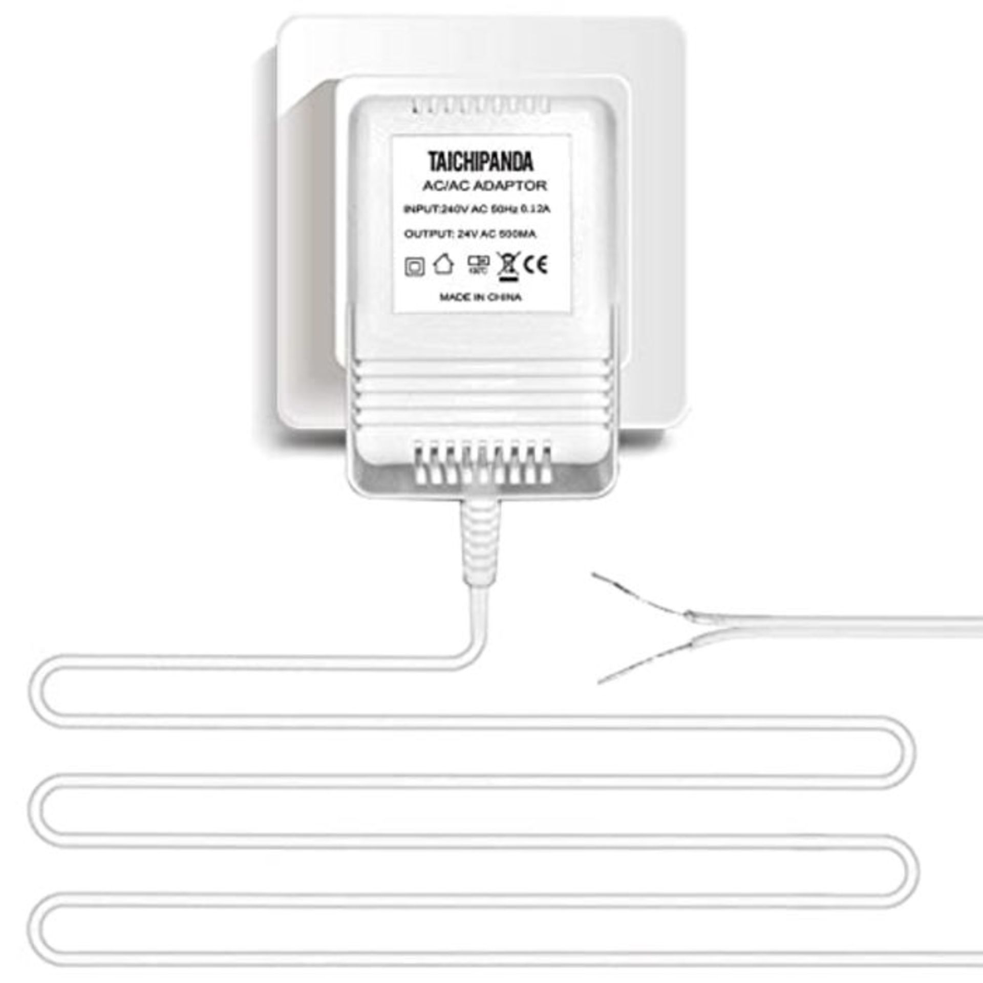 24V 500MA Transformer, AC Power Supply Compatible with All Versions of Ring Doorbell a