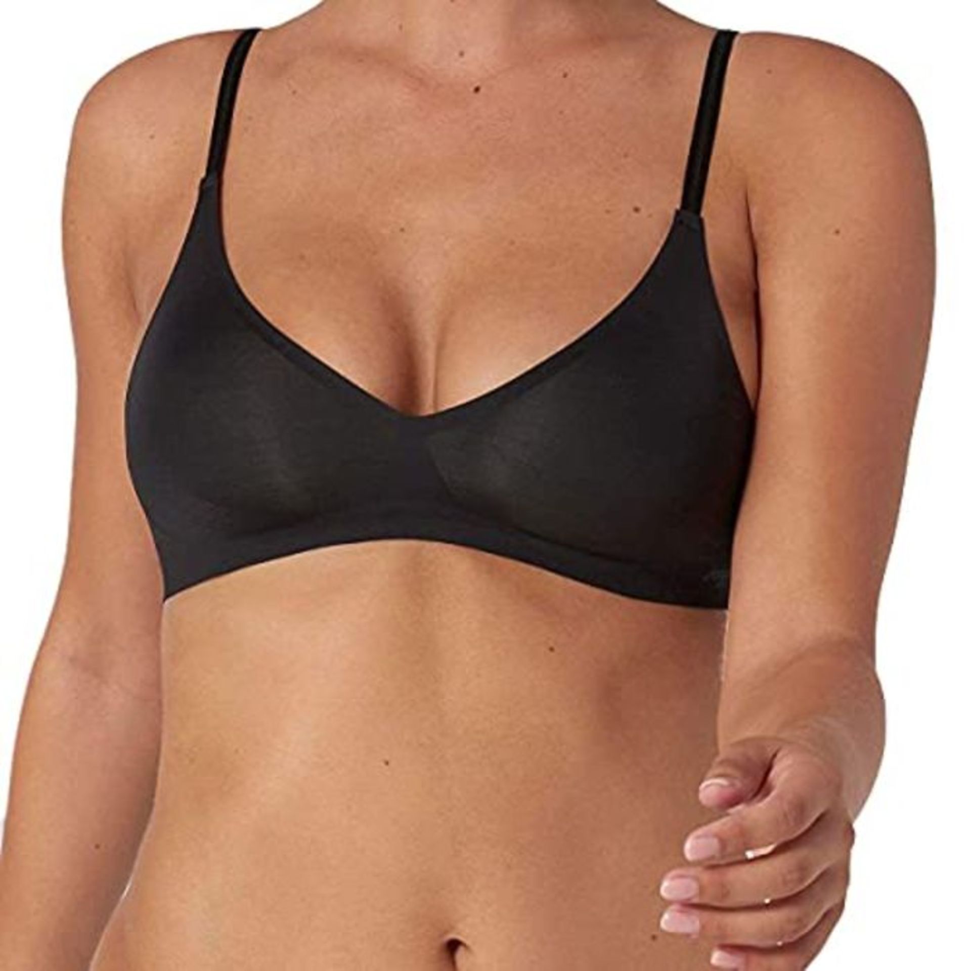 sloggi Women's BODY ADAPT Soft Bra, BLACK, XL+