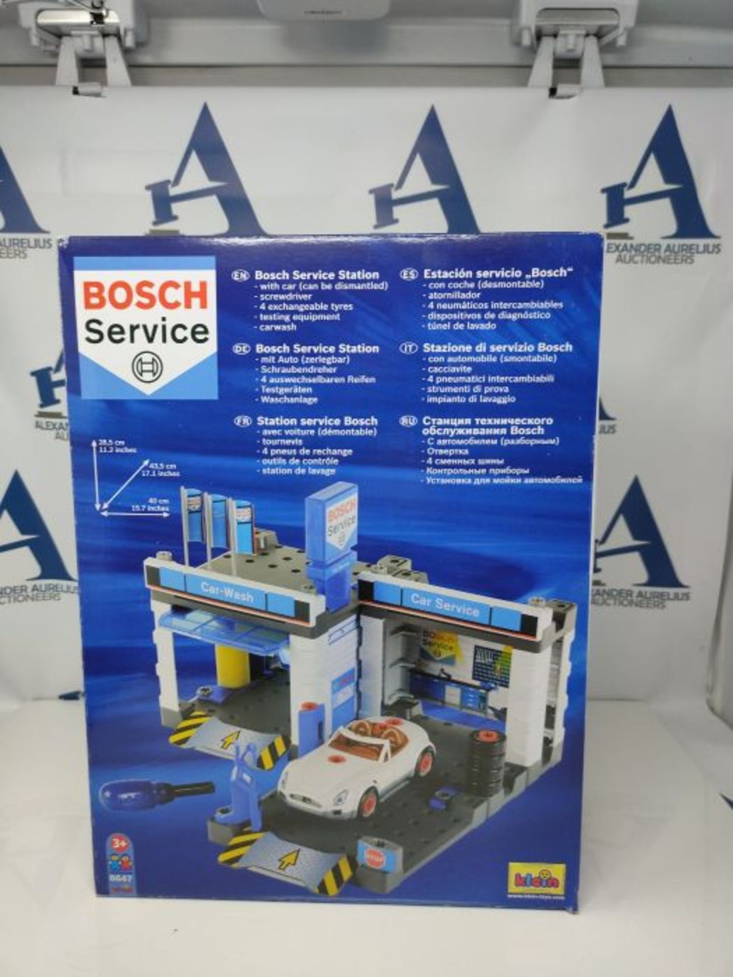 Theo Klein 8647 Bosch Car Service Station I Mit Waschanlage und höhenverstellbarer He - Image 2 of 3