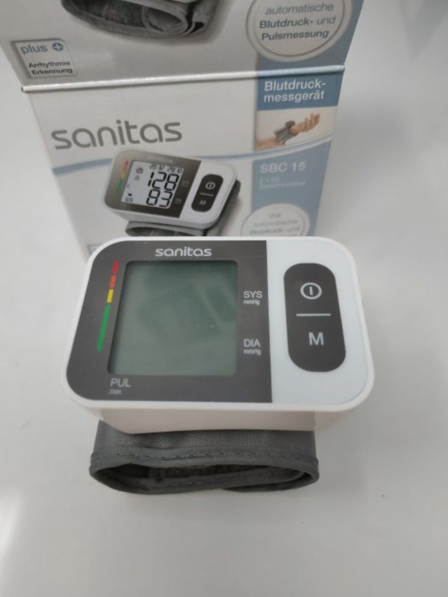 Sanitas SBC 15 Wrist blood pressure monitor, fully automatic blood pressure and pulse - Image 3 of 3