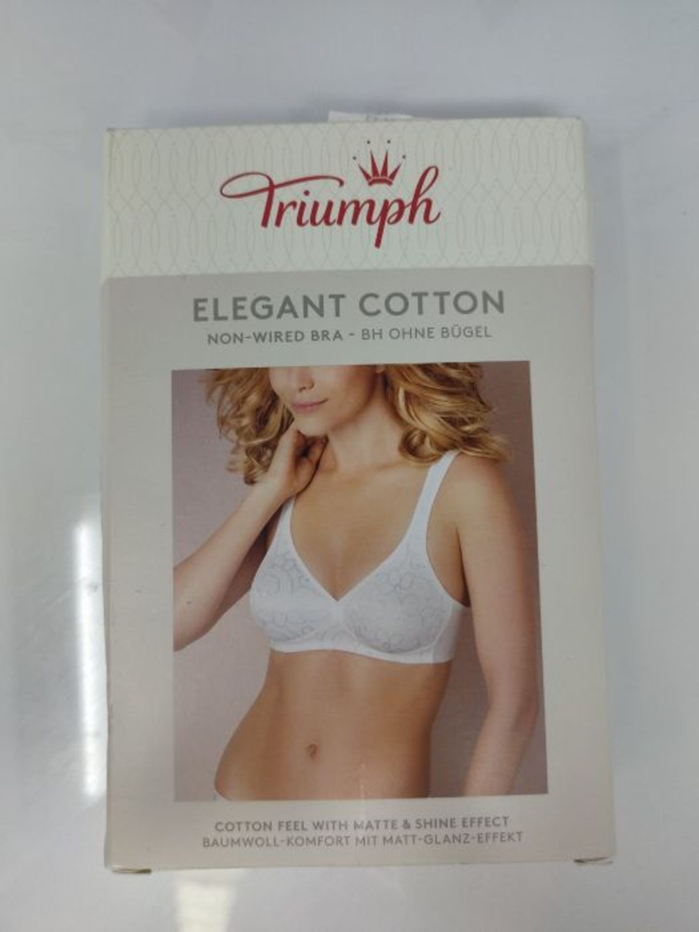 Triumph Women's Elegant Cotton N Everyday Bra, Beige, 44B - Image 2 of 3