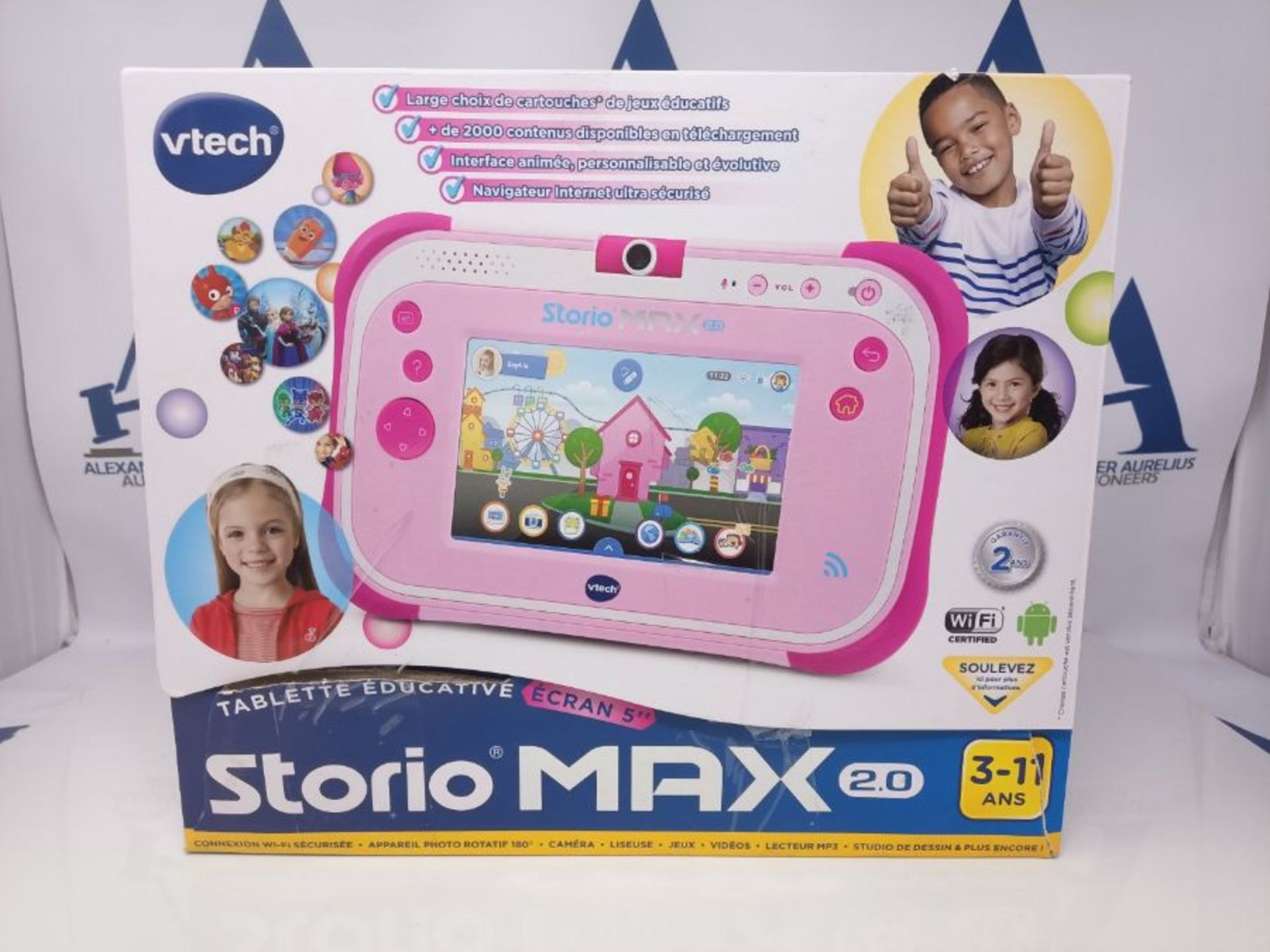 RRP £99.00 VTech - Storio Max 2.0 rose - Tablette pour Enfant 3 ans à 11 ans - Ecran Tactile 5 p - Image 2 of 3