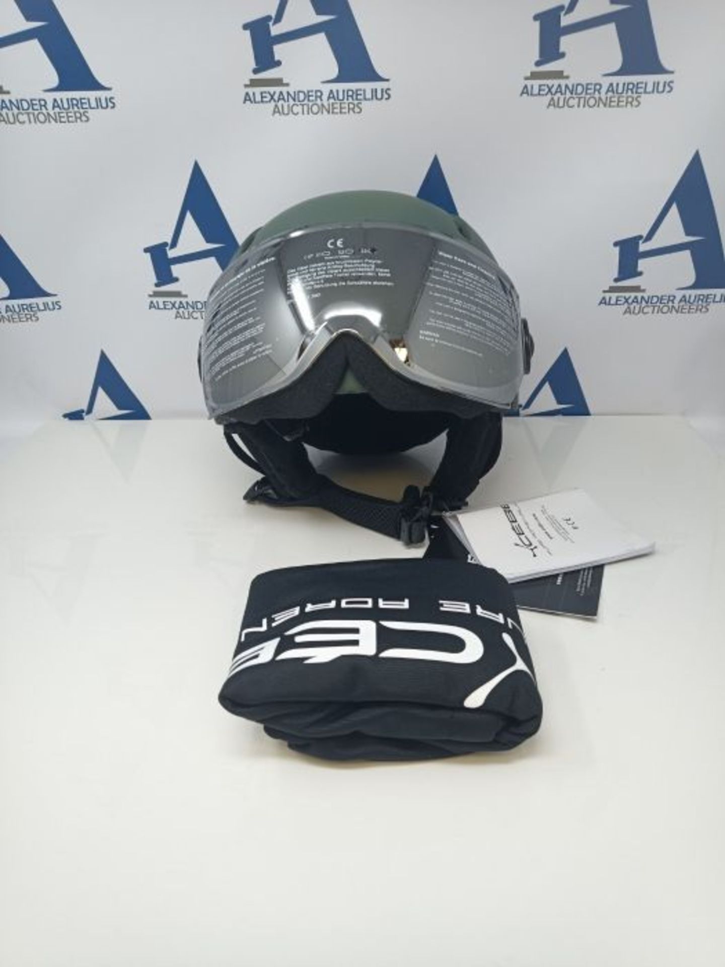 RRP £53.00 Cébé Unisex-Youth Fireball Junior Ski Helmets Baby 51-53 cm, Matt Grey White-Grey Fl - Image 3 of 3