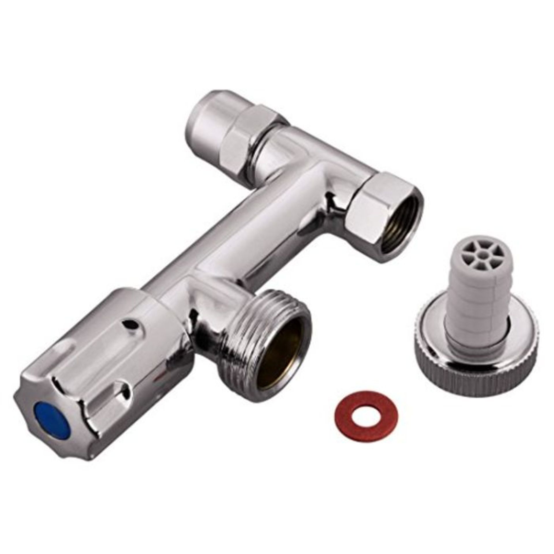 Xavax | Machine Connector for Washing Machine or Dishwasher - Chrome