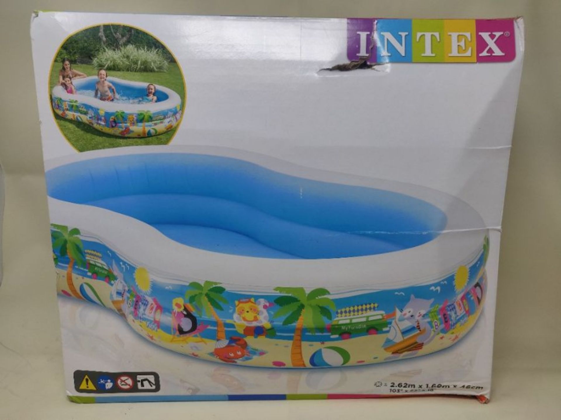 Intex 56490NP Swim Centre Paradise Seaside Pool - white/blue - Image 2 of 3