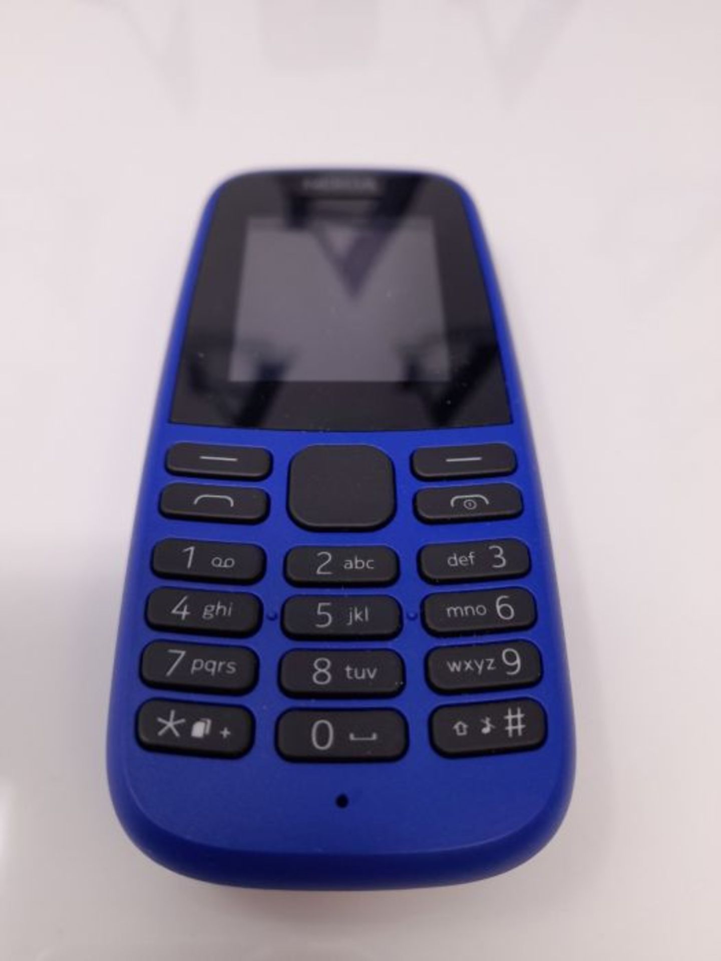Nokia 105 Mobiltelefon (1, 8 Zoll Farbdisplay, FM Radio, 4 MB ROM, Dual-Sim) Blau, Ver - Image 3 of 3