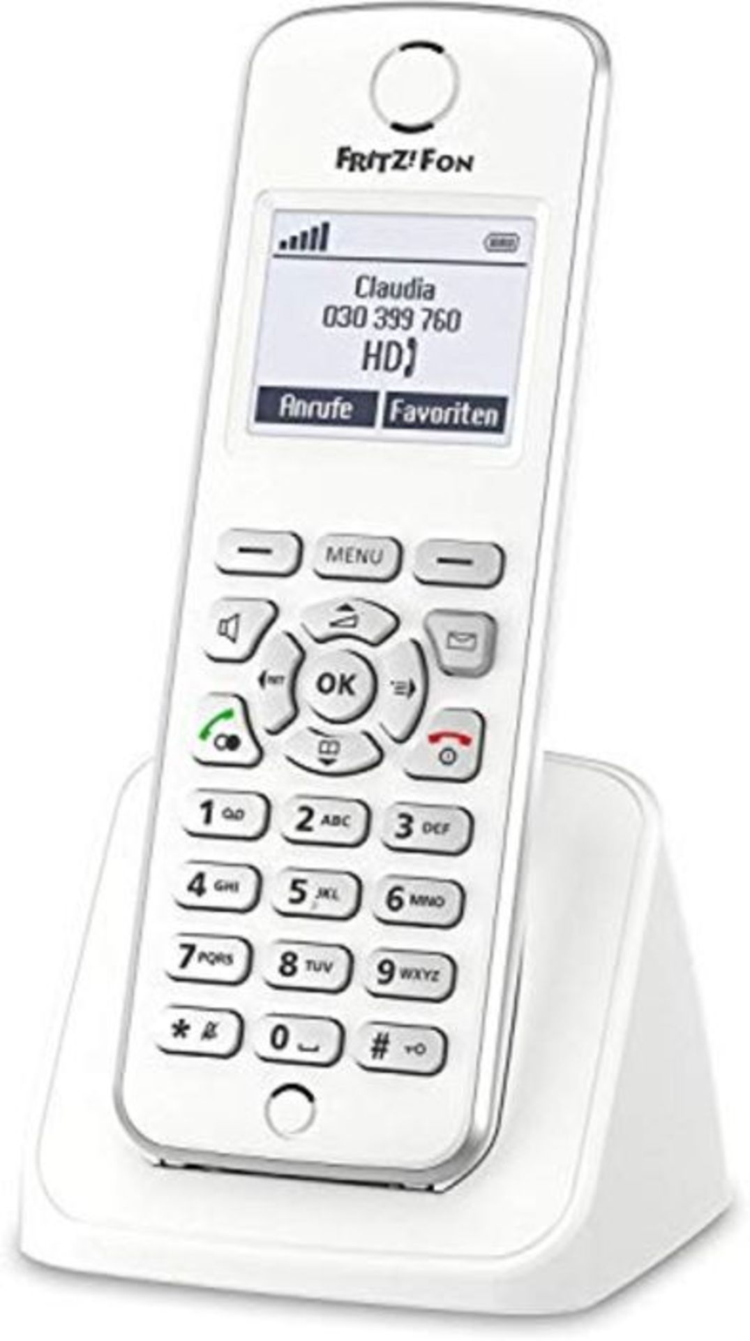 AVM FRITZ!Fon M2 DECT-Komforttelefon (fÃ¼r FRITZ Box Monochromes Display, HD-Telefon