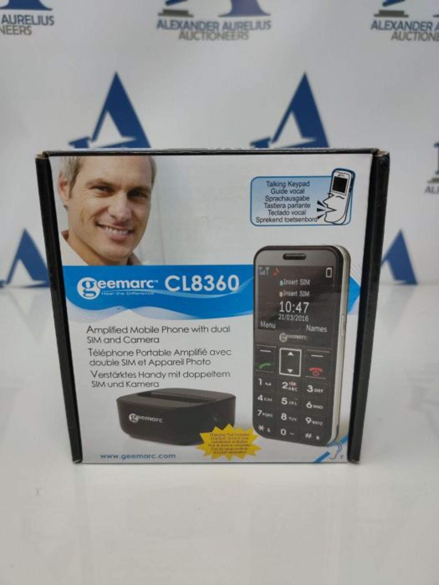 RRP £60.00 Geemarc CL8360 Großtasten Seniorenhandy (Notruftaste, ICE-Funktion, Kamera, Bluetooth - Image 2 of 3