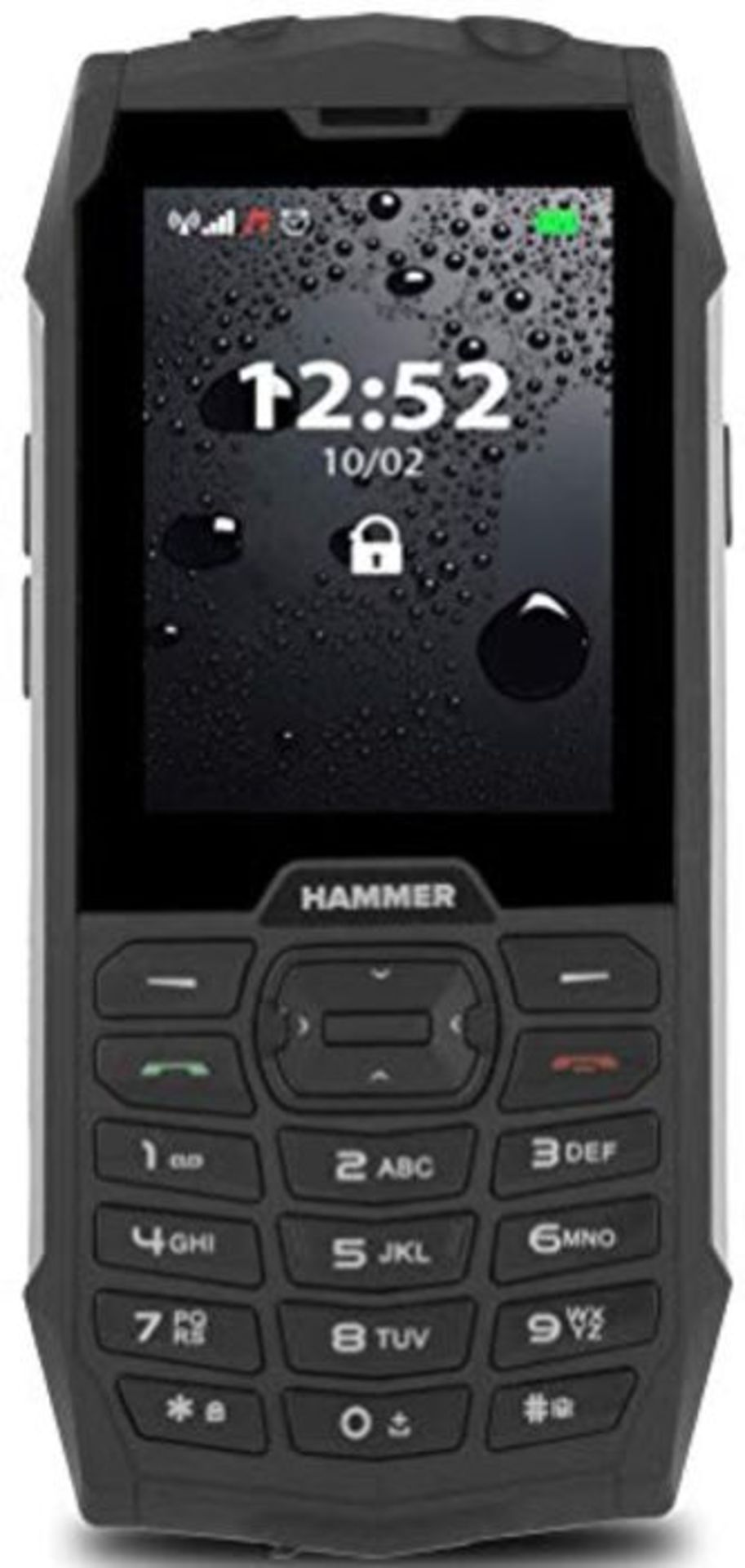 RRP £60.00 Hammer 4+ Dual Sim Tough Rugged re-inforced Waterproof IP68 Sim Free 3G Wi-fi Mobile P