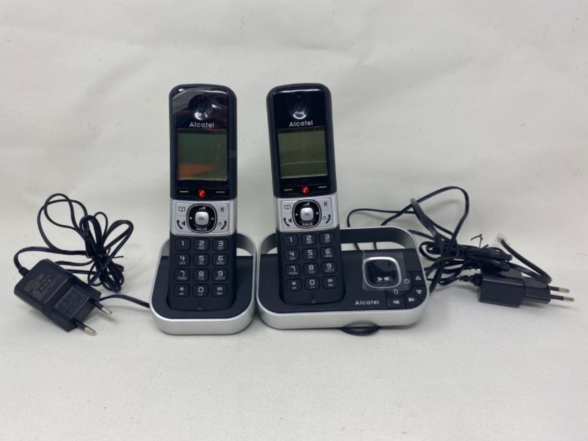 RRP £69.00 Alcatel F890 voice duo black EU Cordless answering machine with additional handset. pr - Image 3 of 3